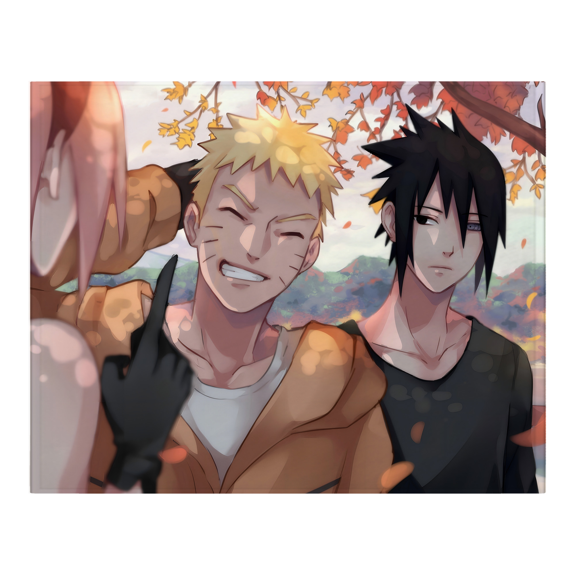 （画像用） NARUTO -ナルト- NARUTO -ナルト- 疾風伝 フランネルブランケット・多サイズ対応（横型）