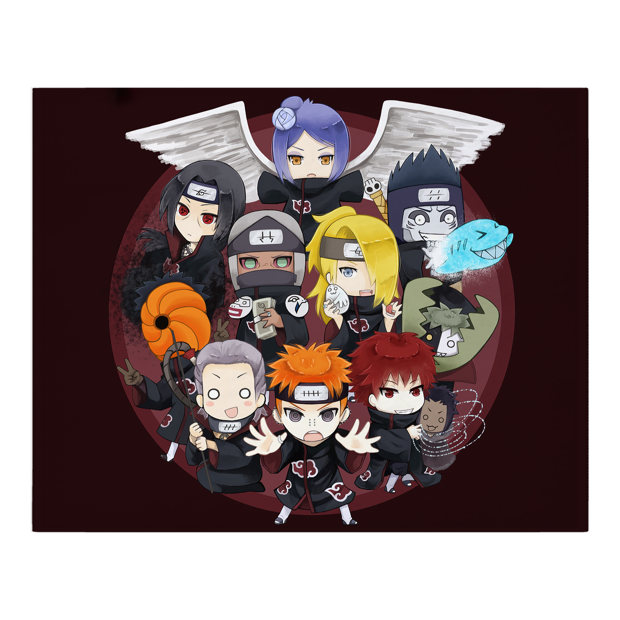 （画像用） NARUTO -ナルト- NARUTO -ナルト- 疾風伝 フランネルブランケット・多サイズ対応（横型）