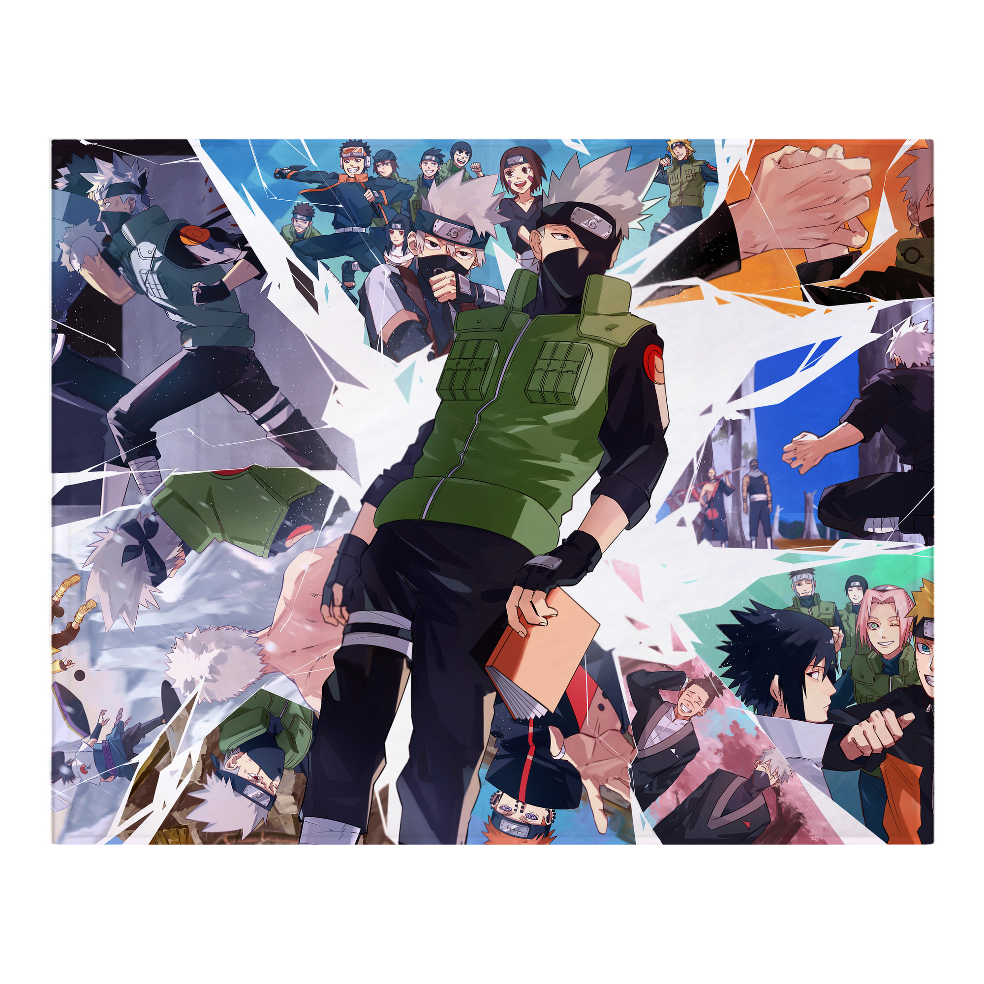 （画像用） NARUTO -ナルト- NARUTO -ナルト- 疾風伝 フランネルブランケット・多サイズ対応（横型）