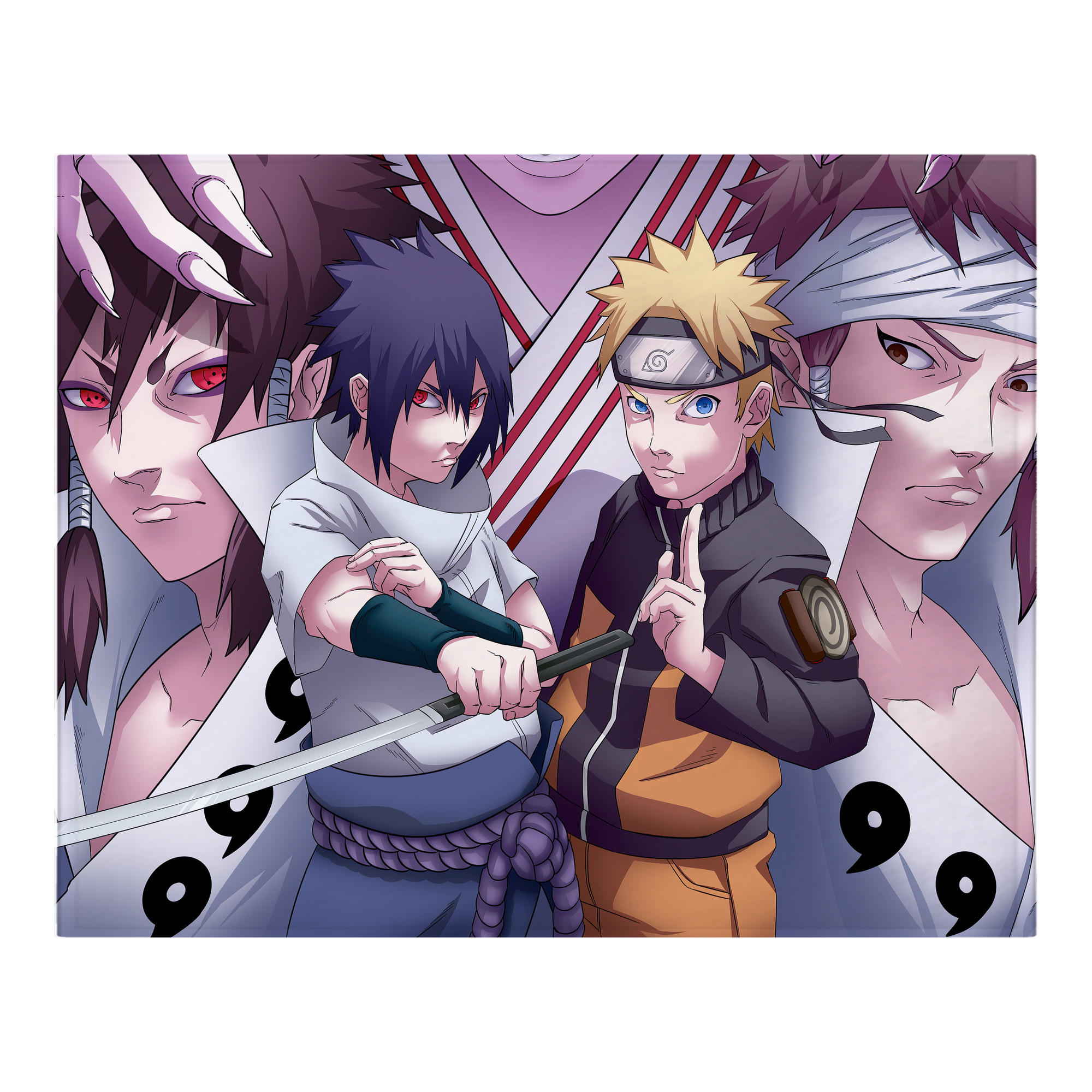 （画像用） NARUTO -ナルト- NARUTO -ナルト- 疾風伝 フランネルブランケット・多サイズ対応（横型）