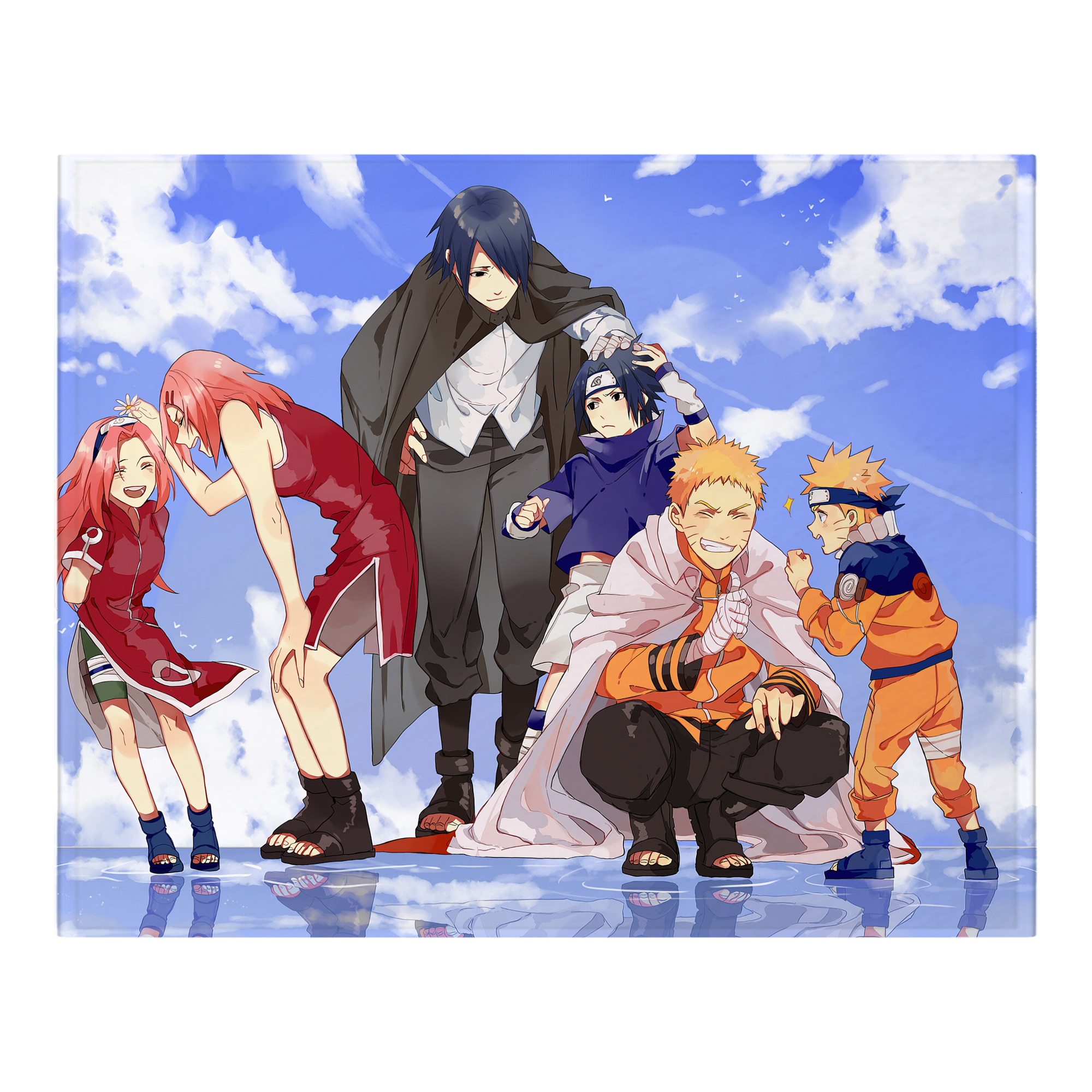 （画像用） NARUTO -ナルト- NARUTO -ナルト- 疾風伝 フランネルブランケット・多サイズ対応（横型）