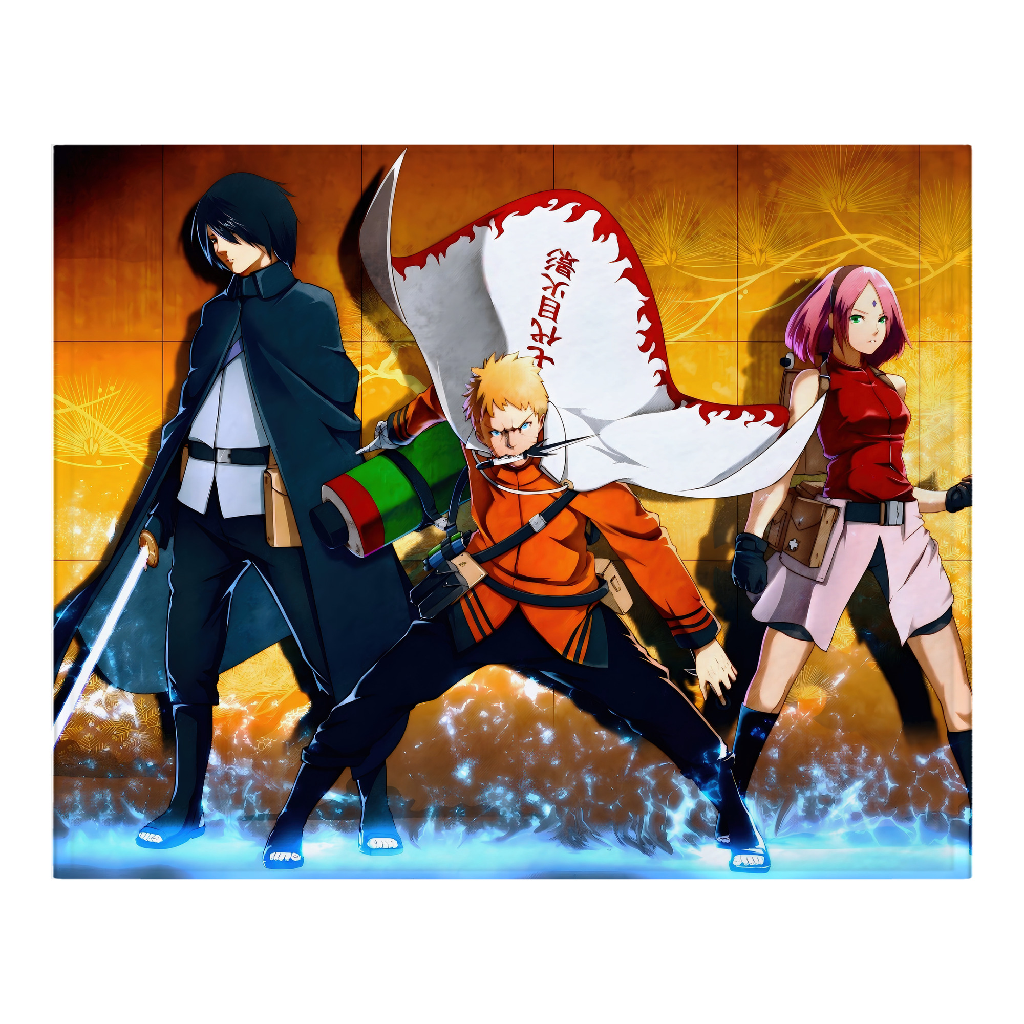 （画像用） NARUTO -ナルト- NARUTO -ナルト- 疾風伝 フランネルブランケット・多サイズ対応（横型）