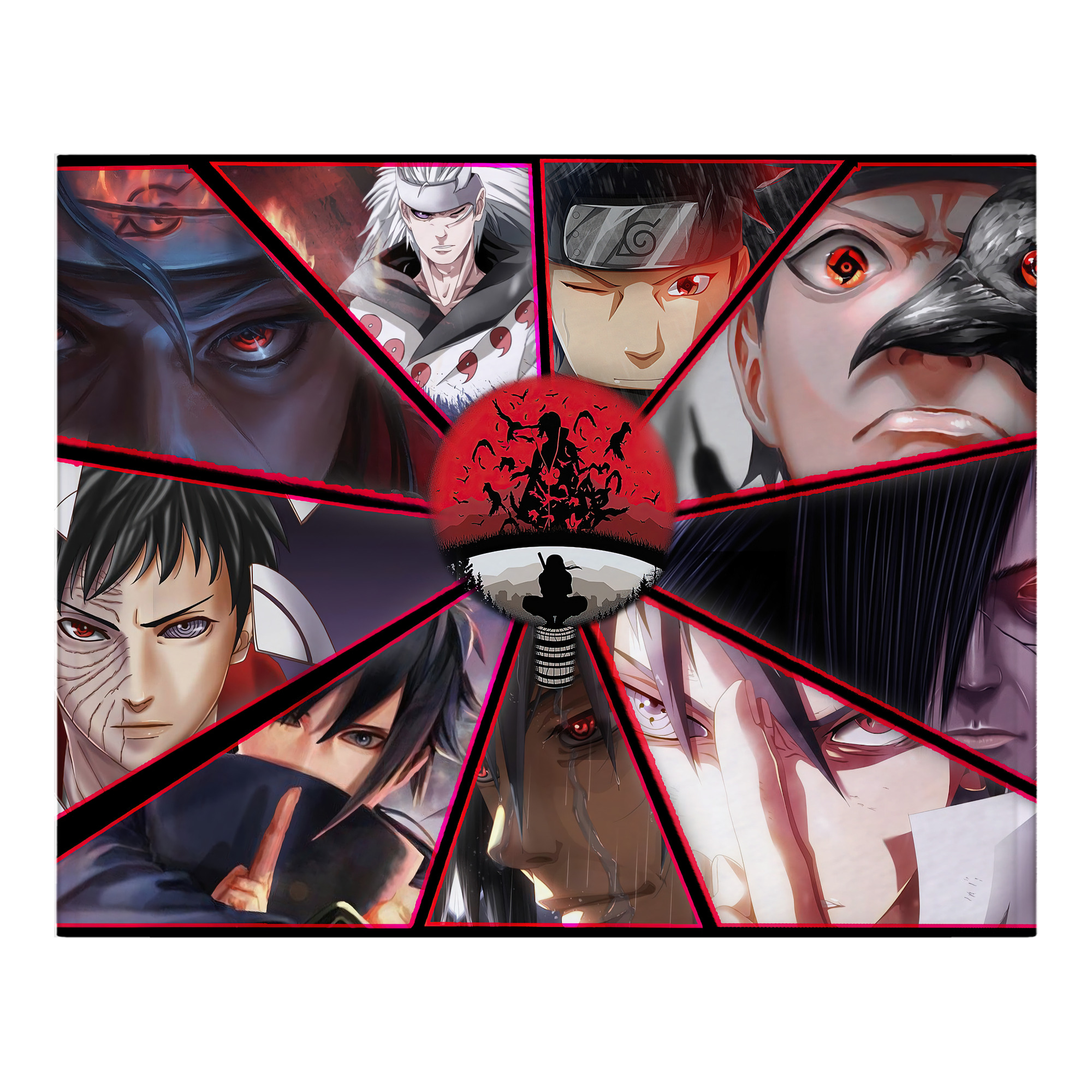 （画像用） NARUTO -ナルト- NARUTO -ナルト- 疾風伝 フランネルブランケット・多サイズ対応（横型）