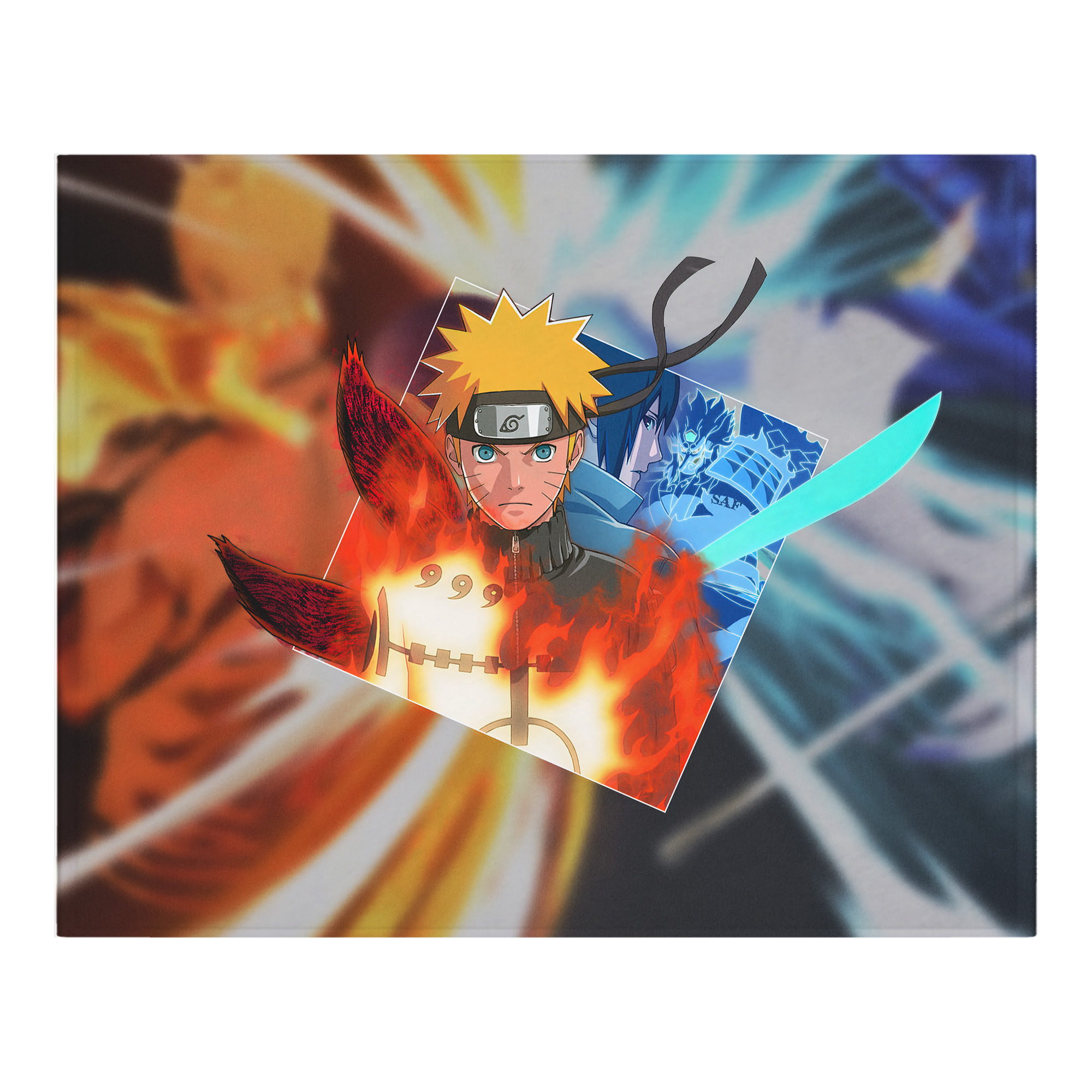 （画像用） NARUTO -ナルト- NARUTO -ナルト- 疾風伝 フランネルブランケット・多サイズ対応（横型）