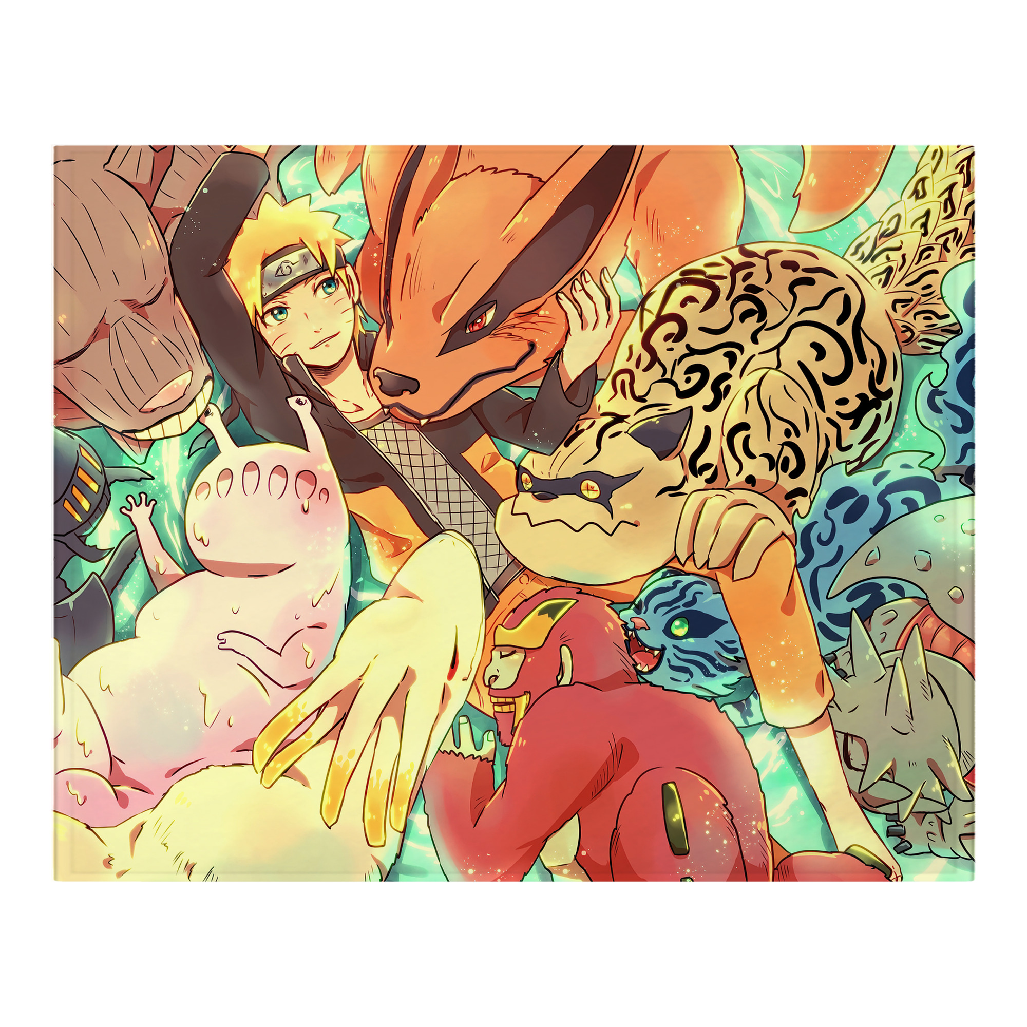 （画像用） NARUTO -ナルト- NARUTO -ナルト- 疾風伝 フランネルブランケット・多サイズ対応（横型）