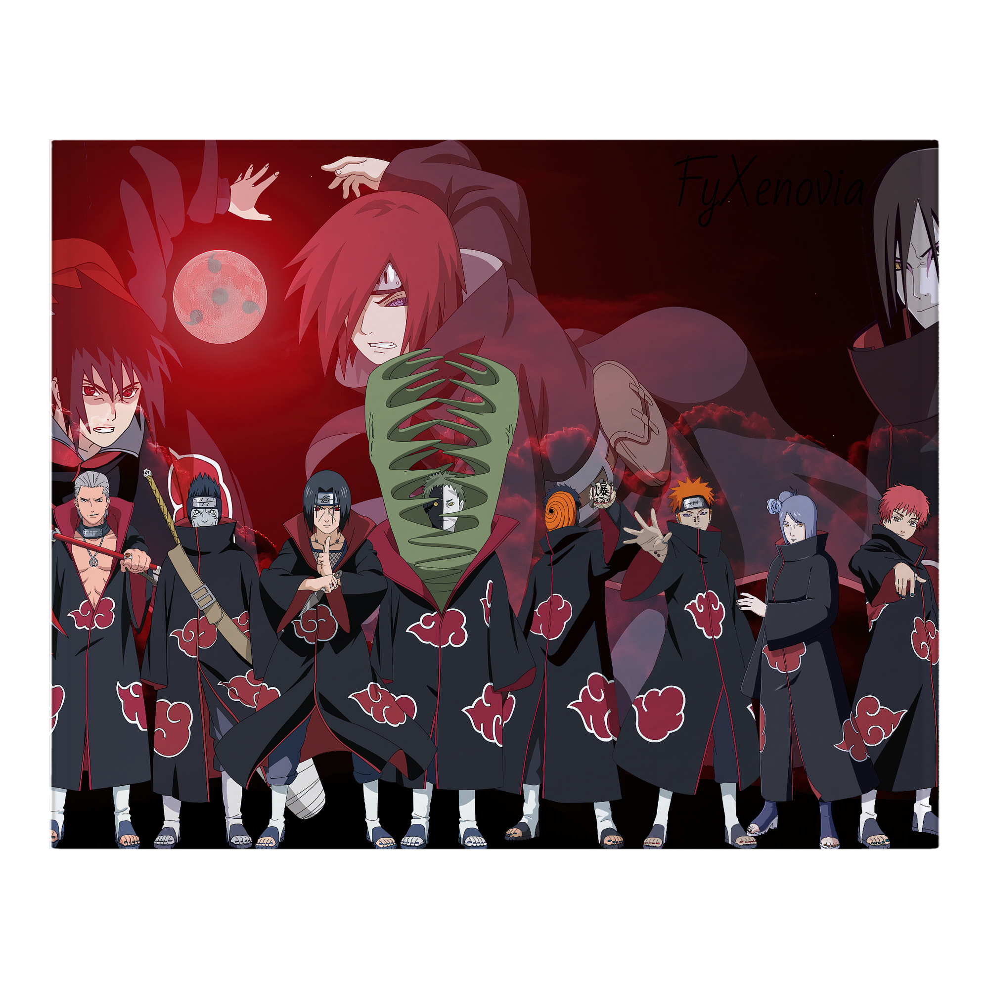 （画像用） NARUTO -ナルト- NARUTO -ナルト- 疾風伝 フランネルブランケット・多サイズ対応（横型）