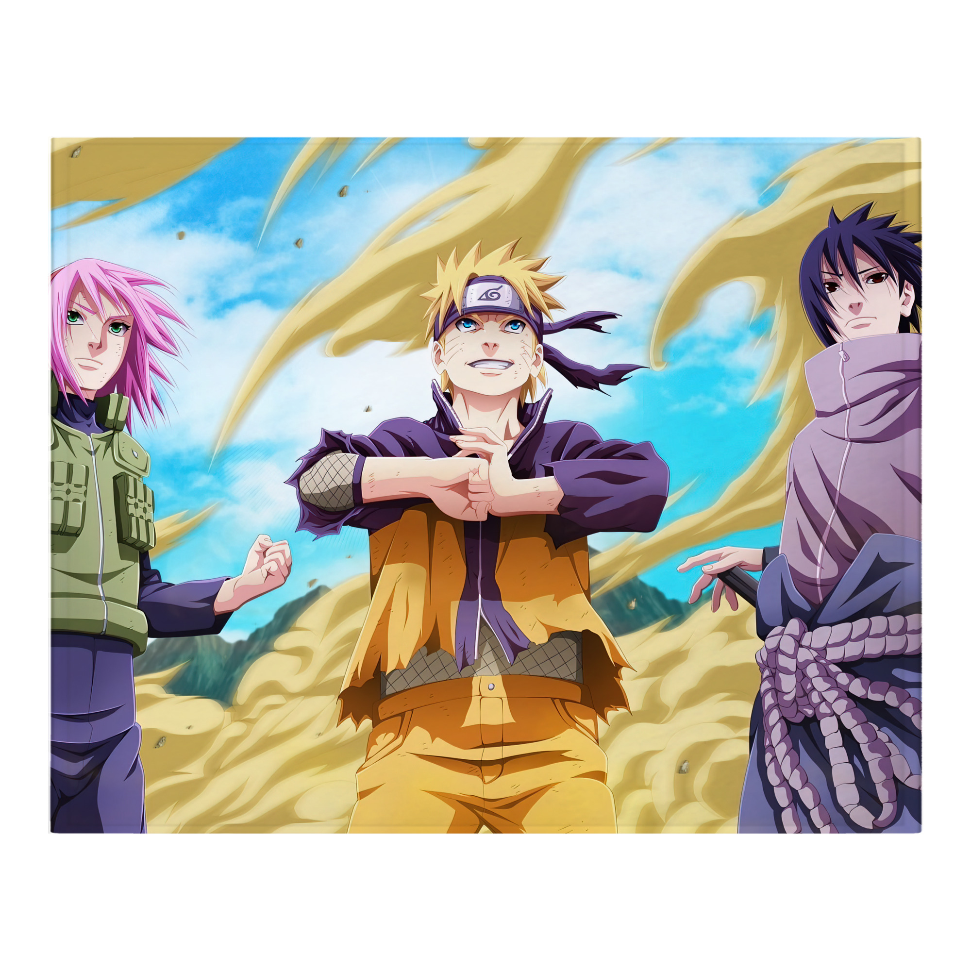 （画像用） NARUTO -ナルト- NARUTO -ナルト- 疾風伝 フランネルブランケット・多サイズ対応（横型）