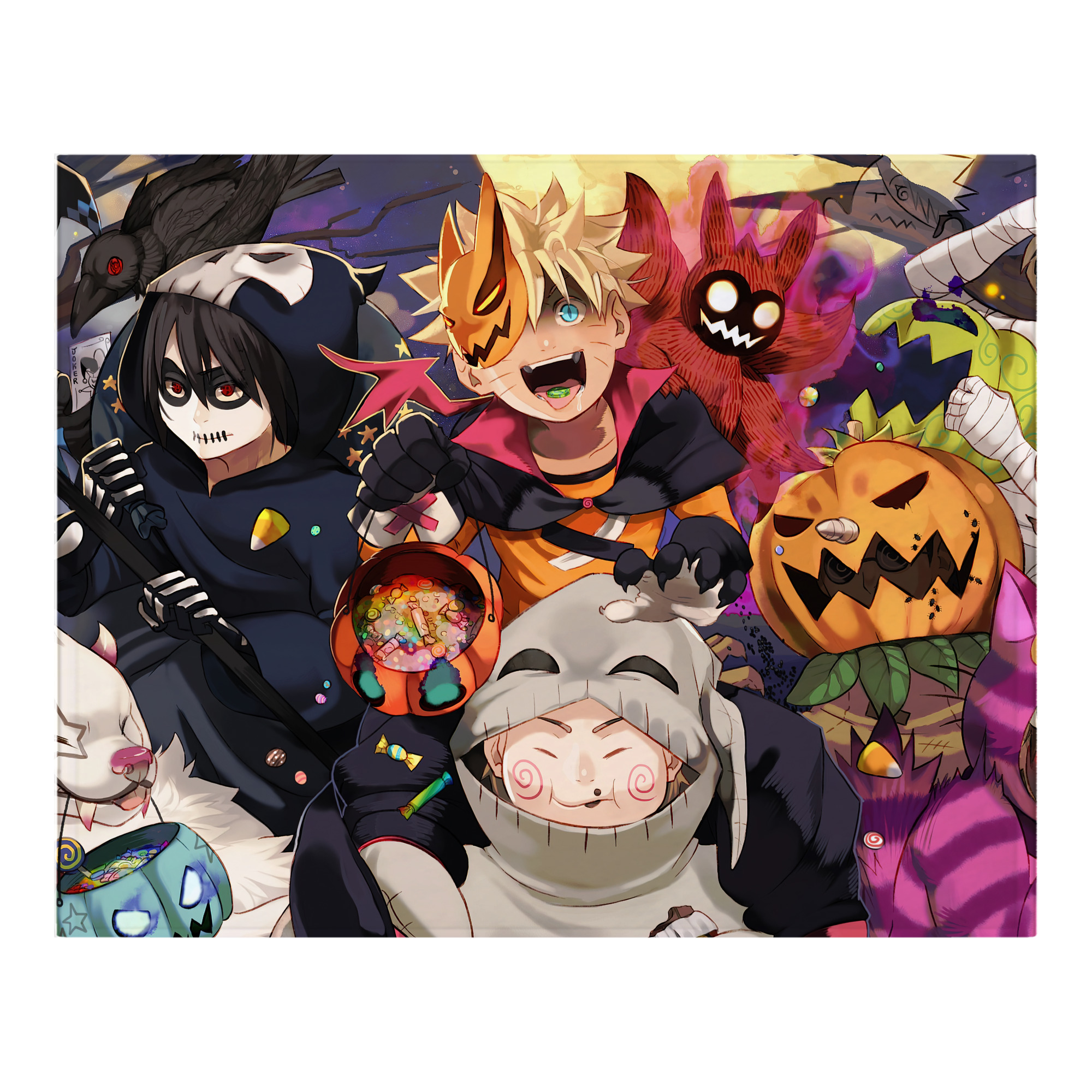 （画像用） NARUTO -ナルト- NARUTO -ナルト- 疾風伝 フランネルブランケット・多サイズ対応（横型）