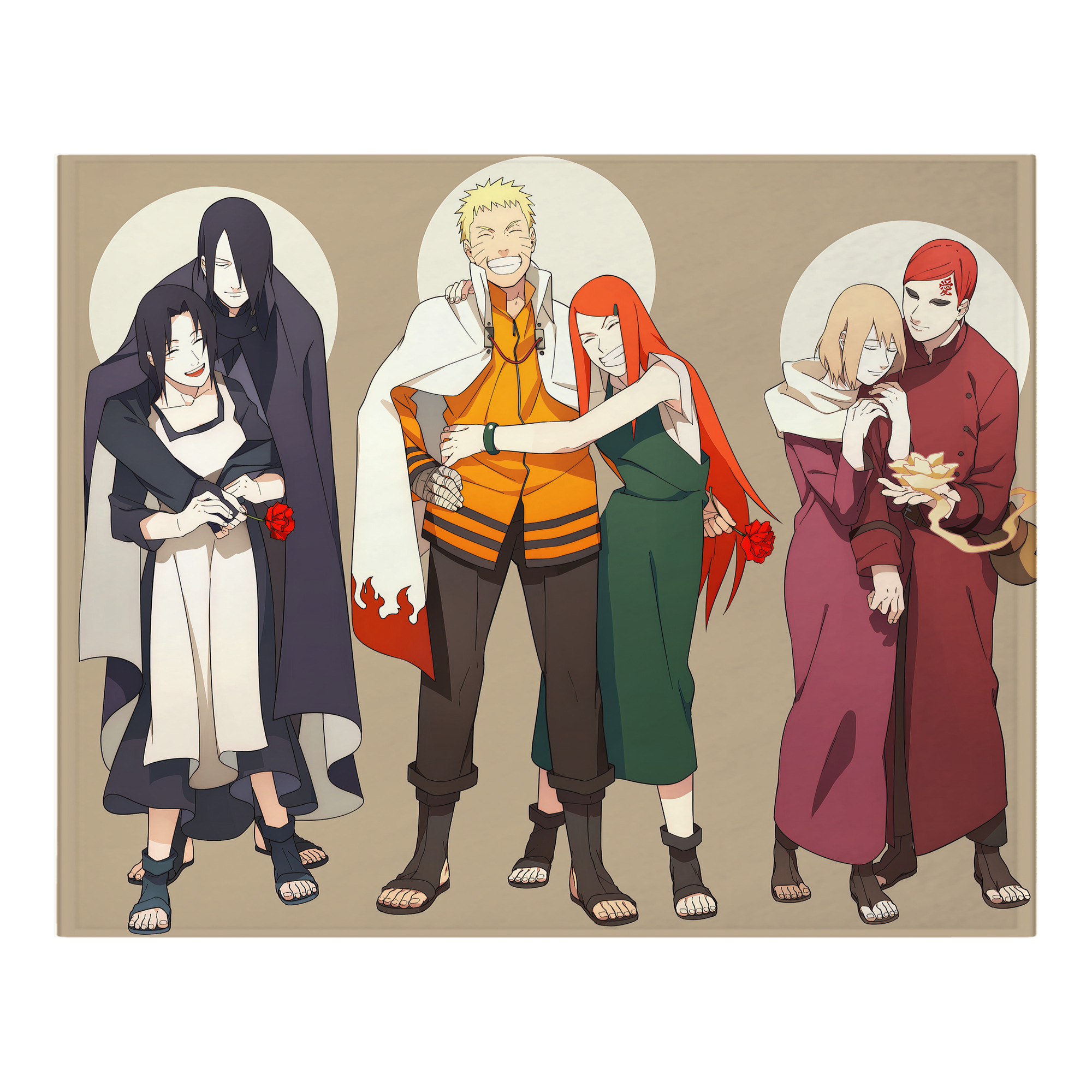 （画像用） NARUTO -ナルト- NARUTO -ナルト- 疾風伝 フランネルブランケット・多サイズ対応（横型）