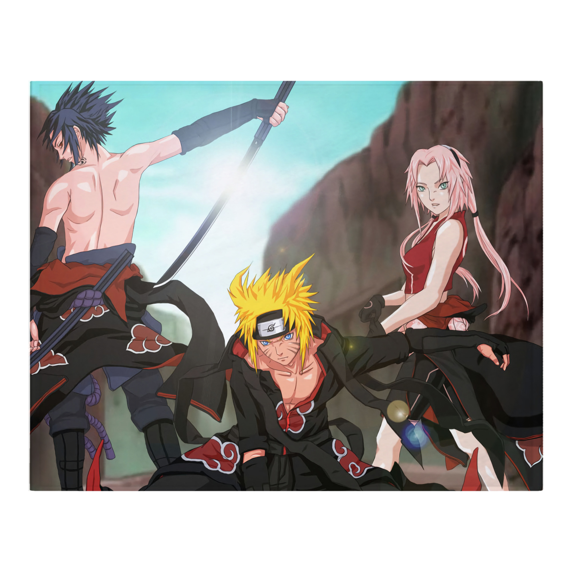 （画像用） NARUTO -ナルト- NARUTO -ナルト- 疾風伝 フランネルブランケット・多サイズ対応（横型）