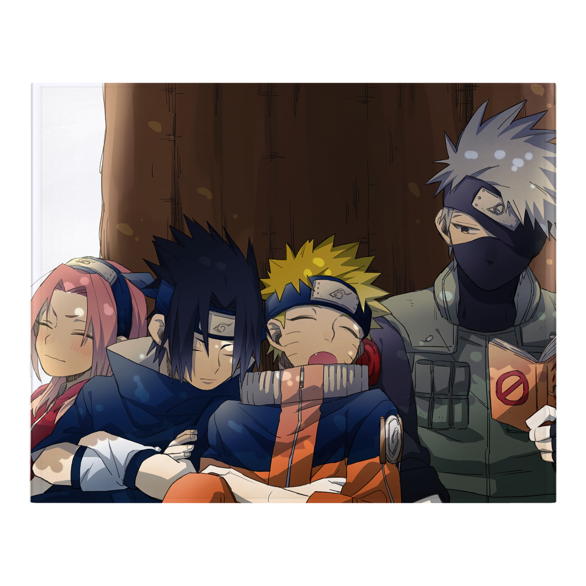 （画像用） NARUTO -ナルト- NARUTO -ナルト- 疾風伝 フランネルブランケット・多サイズ対応（横型）