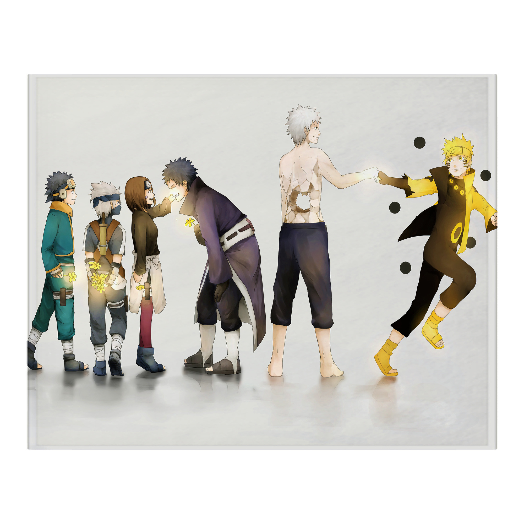 （画像用） NARUTO -ナルト- NARUTO -ナルト- 疾風伝 フランネルブランケット・多サイズ対応（横型）