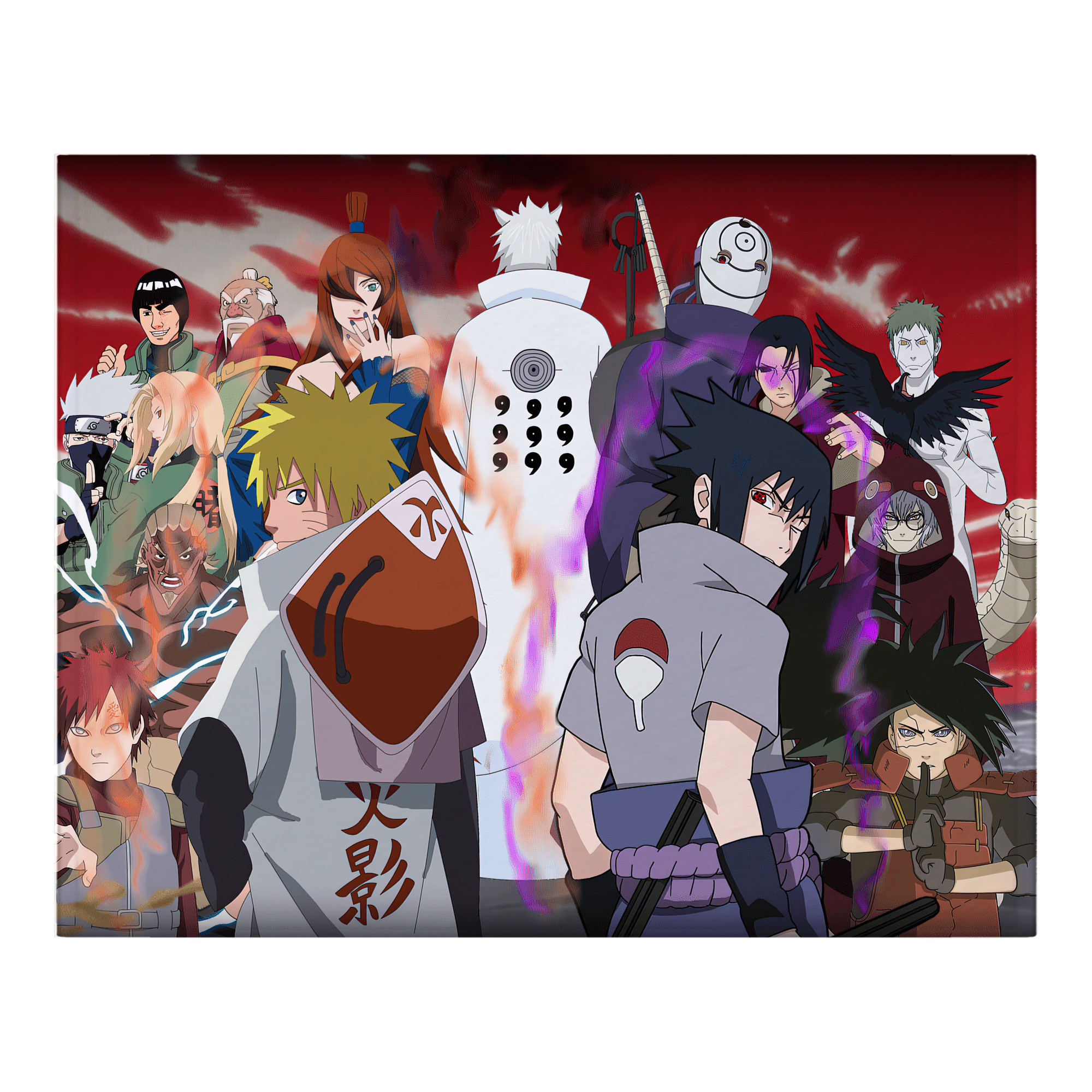 （画像用） NARUTO -ナルト- NARUTO -ナルト- 疾風伝 フランネルブランケット・多サイズ対応（横型）