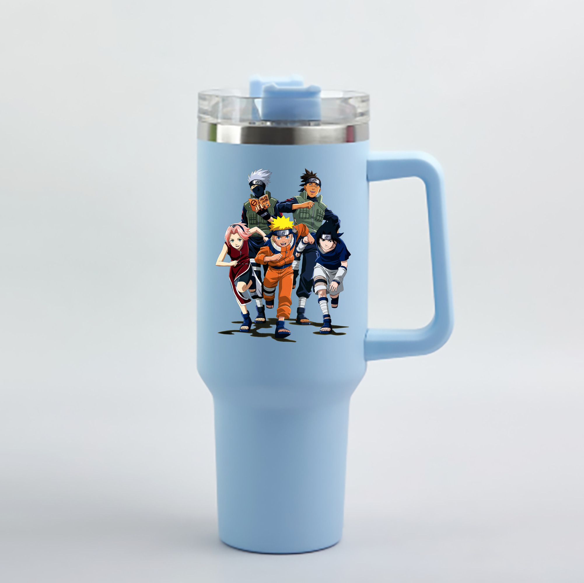 （画像用） NARUTO -ナルト- うずまき ナルト Uzumaki Naruto 1200mL車用タンブラー - クリスタルステッカー（プラスチックストロー付き）
