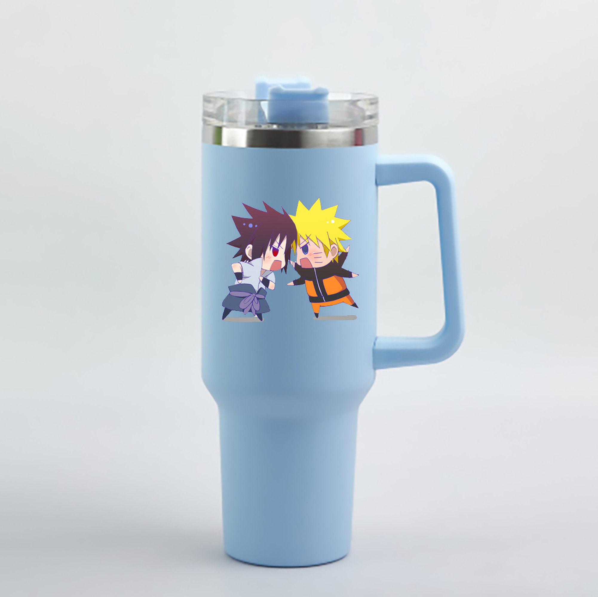 （画像用） NARUTO -ナルト- うずまき ナルト Uzumaki Naruto 1200mL車用タンブラー - クリスタルステッカー（プラスチックストロー付き）