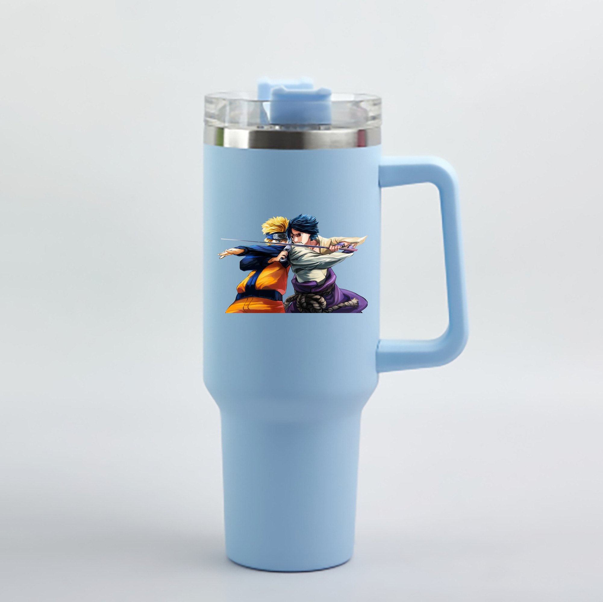 （画像用） NARUTO -ナルト- うずまき ナルト Uzumaki Naruto 1200mL車用タンブラー - クリスタルステッカー（プラスチックストロー付き）