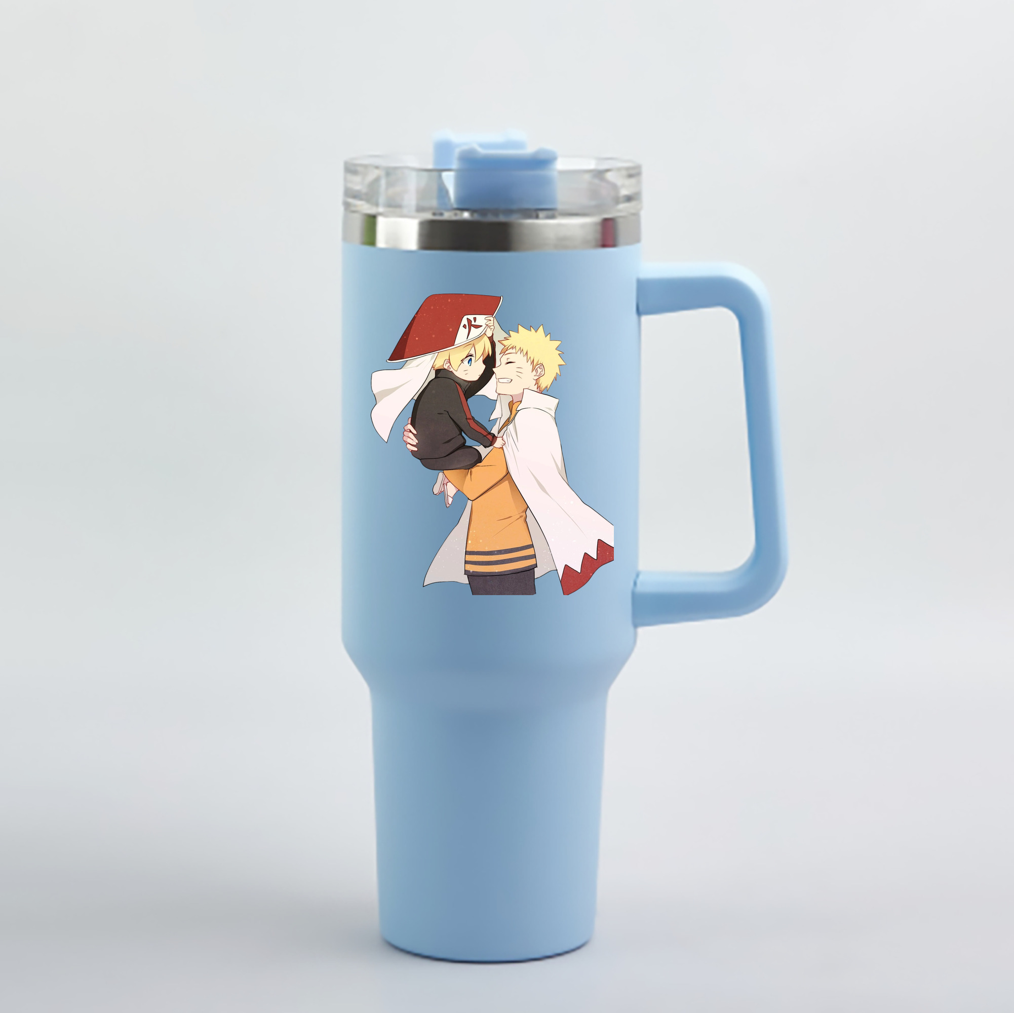 （画像用） NARUTO -ナルト- うずまき ナルト Uzumaki Naruto 1200mL車用タンブラー - クリスタルステッカー（プラスチックストロー付き）