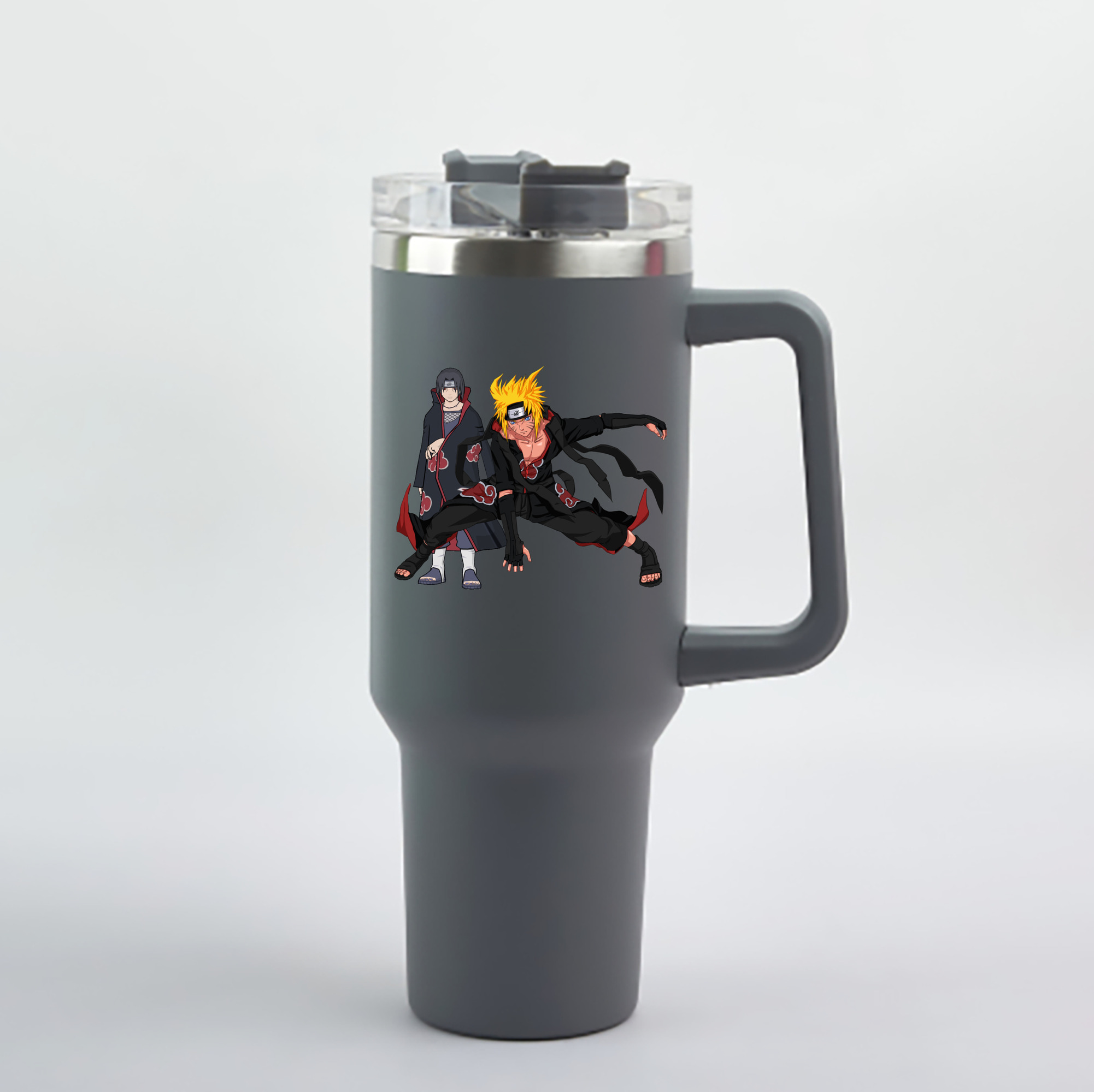 （画像用） NARUTO -ナルト- うずまき ナルト Uzumaki Naruto 1200mL車用タンブラー - クリスタルステッカー（プラスチックストロー付き）