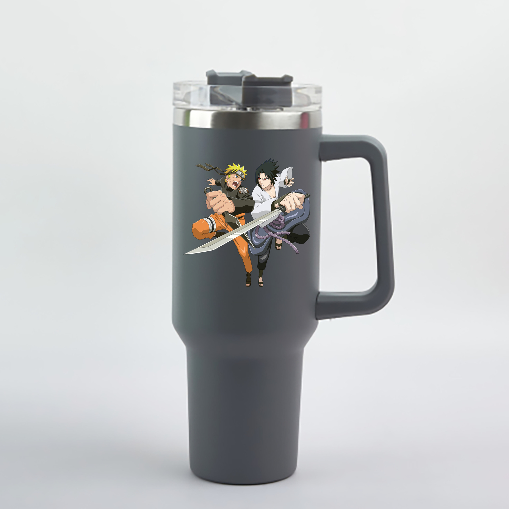 （画像用） NARUTO -ナルト- うずまき ナルト Uzumaki Naruto 1200mL車用タンブラー - クリスタルステッカー（プラスチックストロー付き）