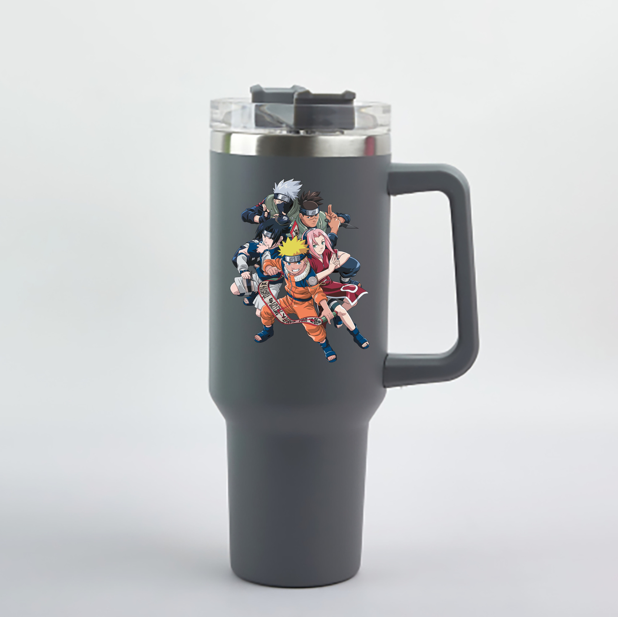 （画像用） NARUTO -ナルト- うずまき ナルト Uzumaki Naruto 1200mL車用タンブラー - クリスタルステッカー（プラスチックストロー付き）