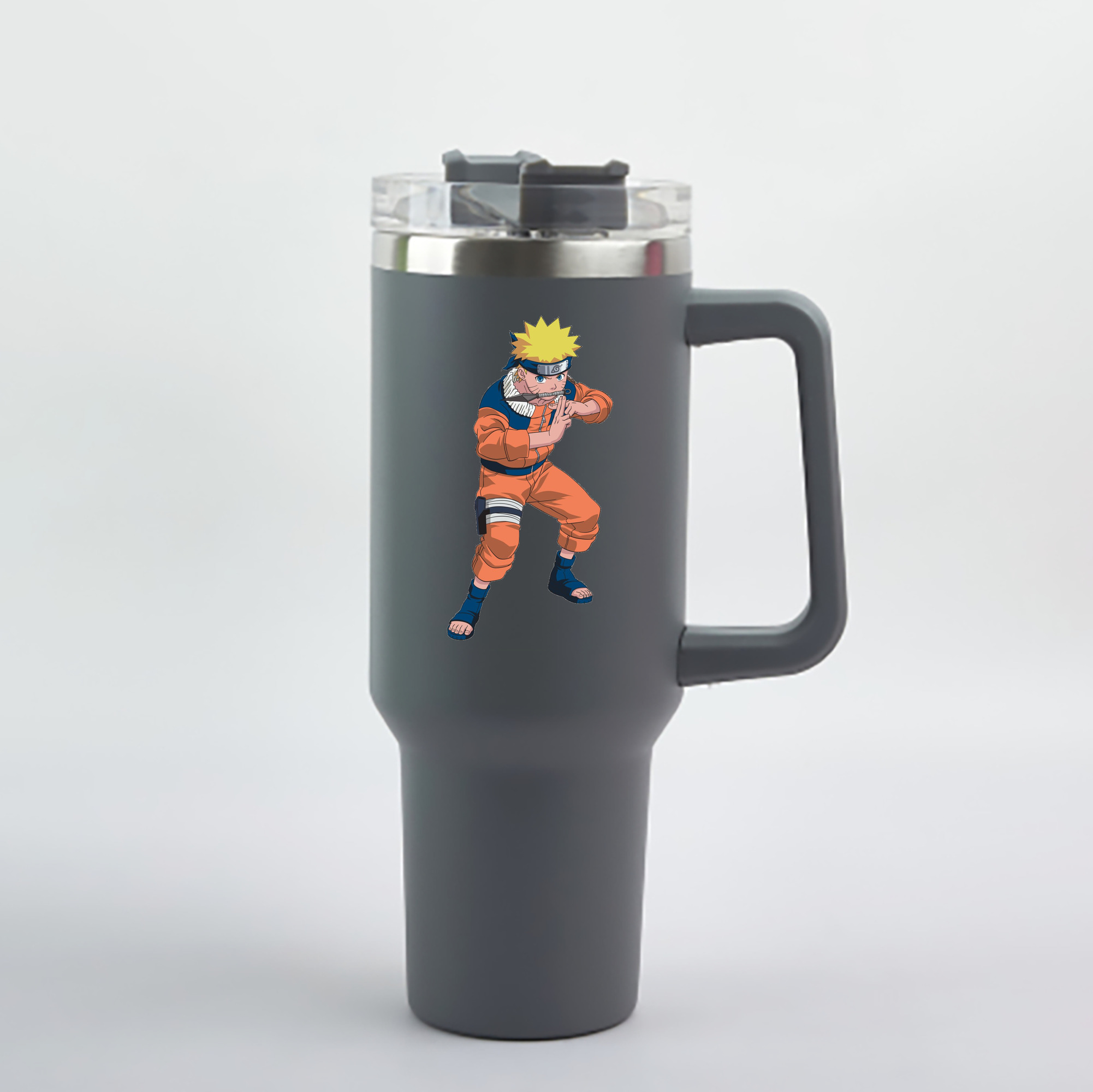 （画像用） NARUTO -ナルト- うずまき ナルト Uzumaki Naruto 1200mL車用タンブラー - クリスタルステッカー（プラスチックストロー付き）