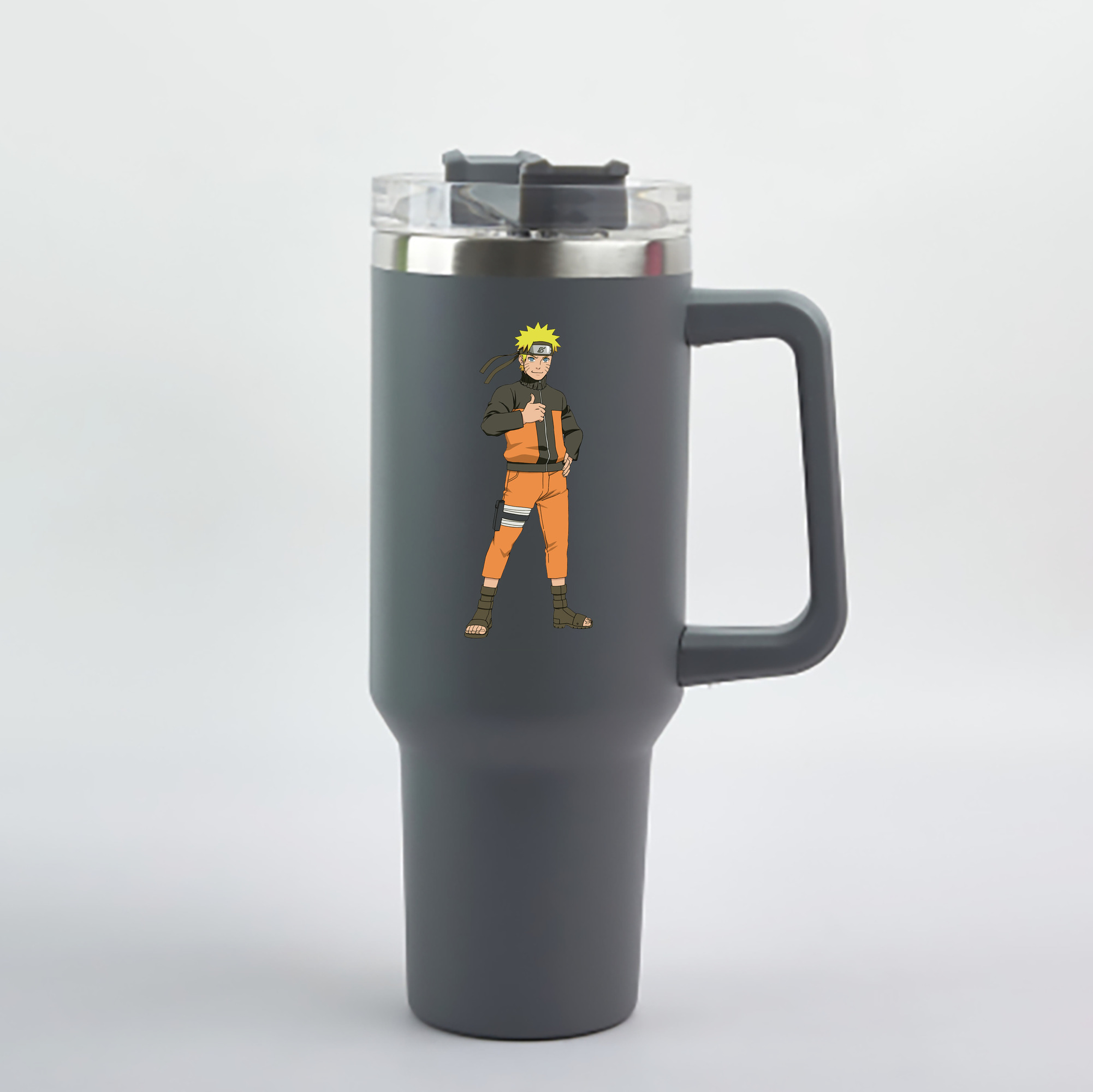 （画像用） NARUTO -ナルト- うずまき ナルト Uzumaki Naruto 1200mL車用タンブラー - クリスタルステッカー（プラスチックストロー付き）