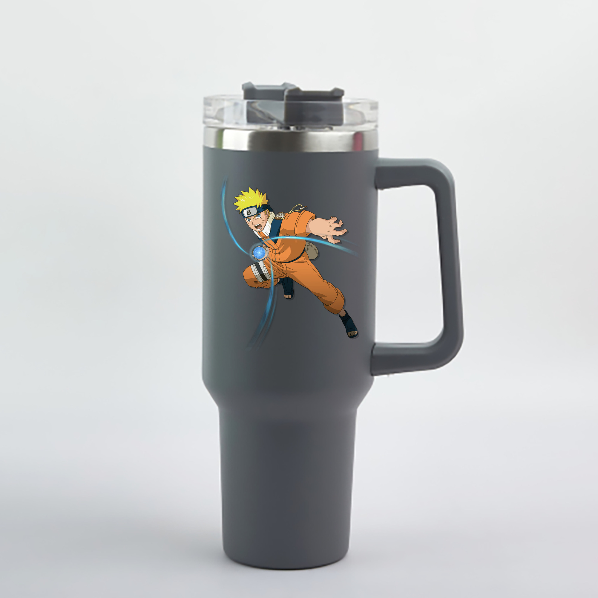 （画像用） NARUTO -ナルト- うずまき ナルト Uzumaki Naruto 1200mL車用タンブラー - クリスタルステッカー（プラスチックストロー付き）