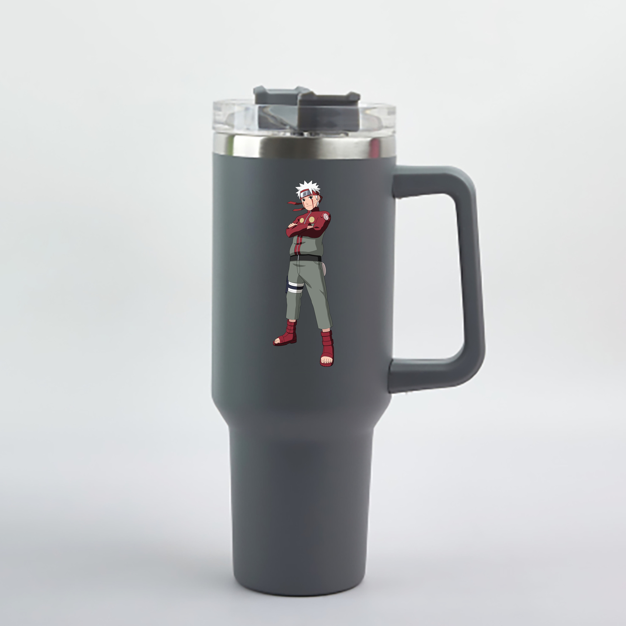 （画像用） NARUTO -ナルト- うずまき ナルト Uzumaki Naruto 1200mL車用タンブラー - クリスタルステッカー（プラスチックストロー付き）