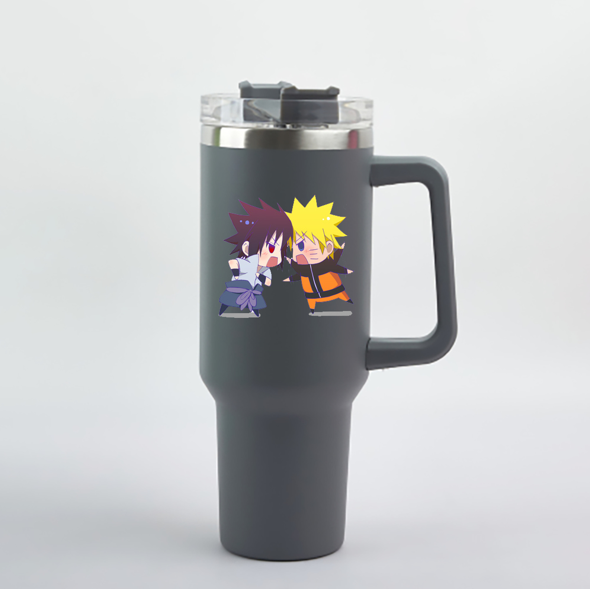 （画像用） NARUTO -ナルト- うずまき ナルト Uzumaki Naruto 1200mL車用タンブラー - クリスタルステッカー（プラスチックストロー付き）