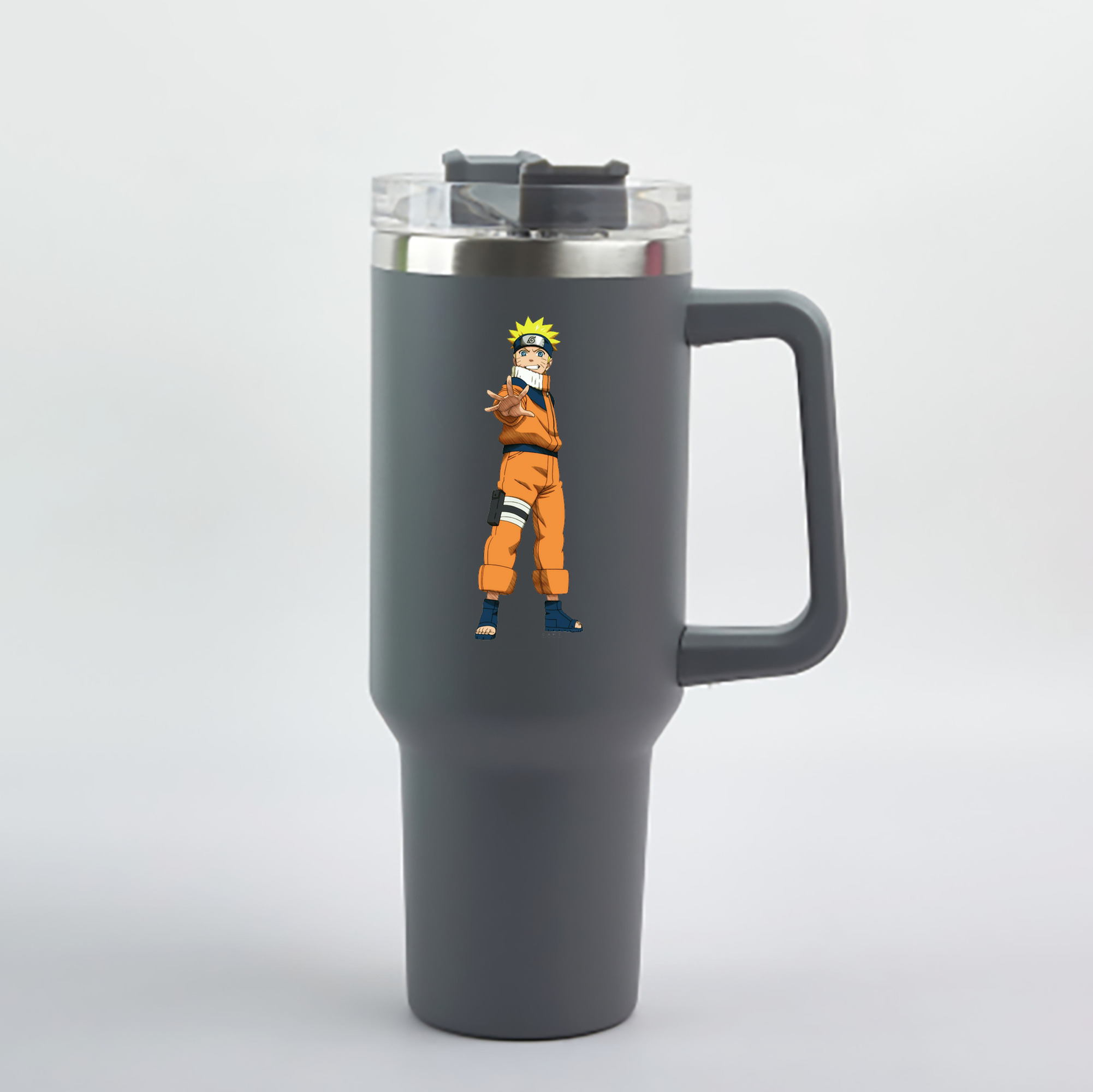（画像用） NARUTO -ナルト- うずまき ナルト Uzumaki Naruto 1200mL車用タンブラー - クリスタルステッカー（プラスチックストロー付き）