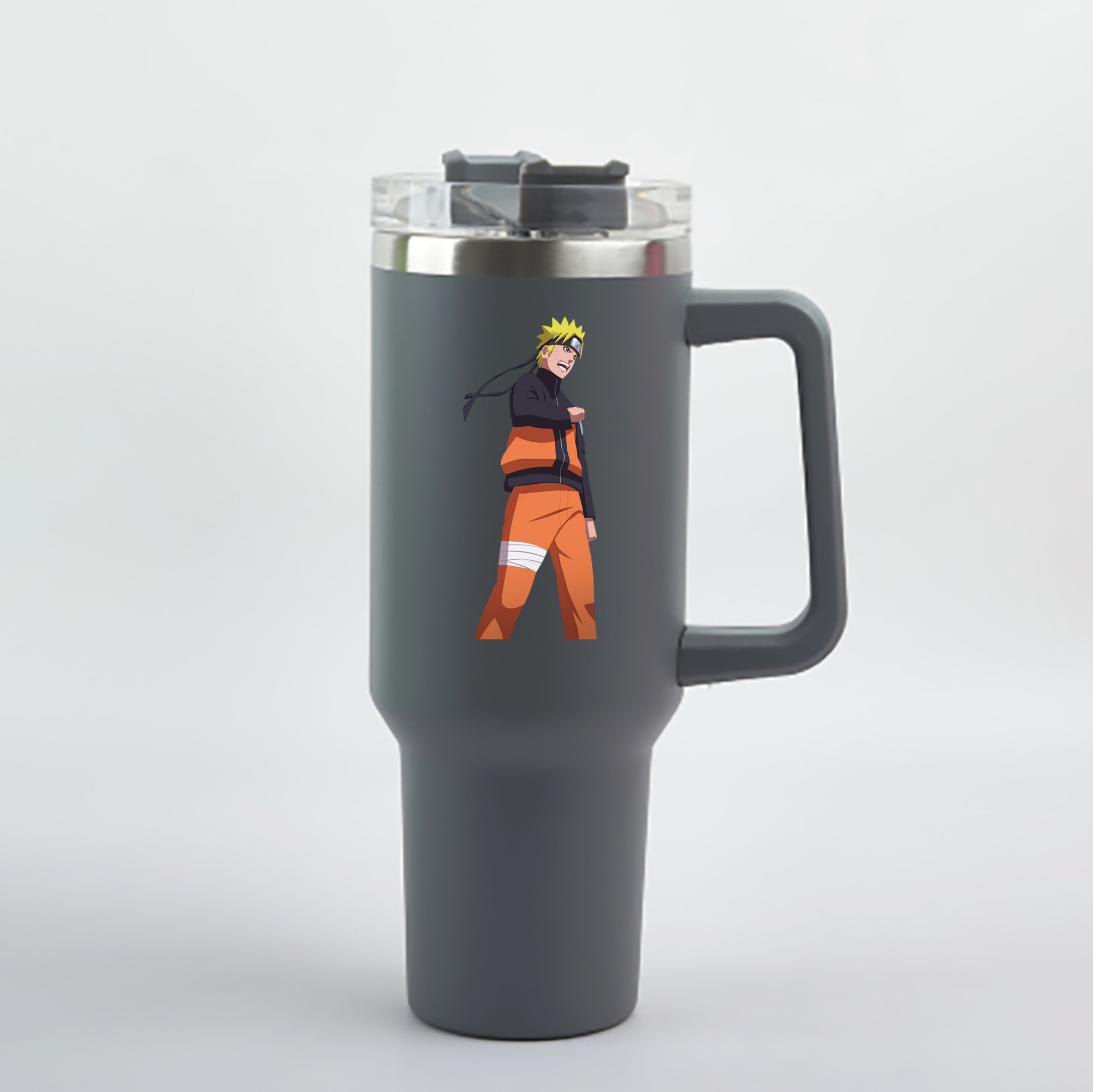 （画像用） NARUTO -ナルト- うずまき ナルト Uzumaki Naruto 1200mL車用タンブラー - クリスタルステッカー（プラスチックストロー付き）