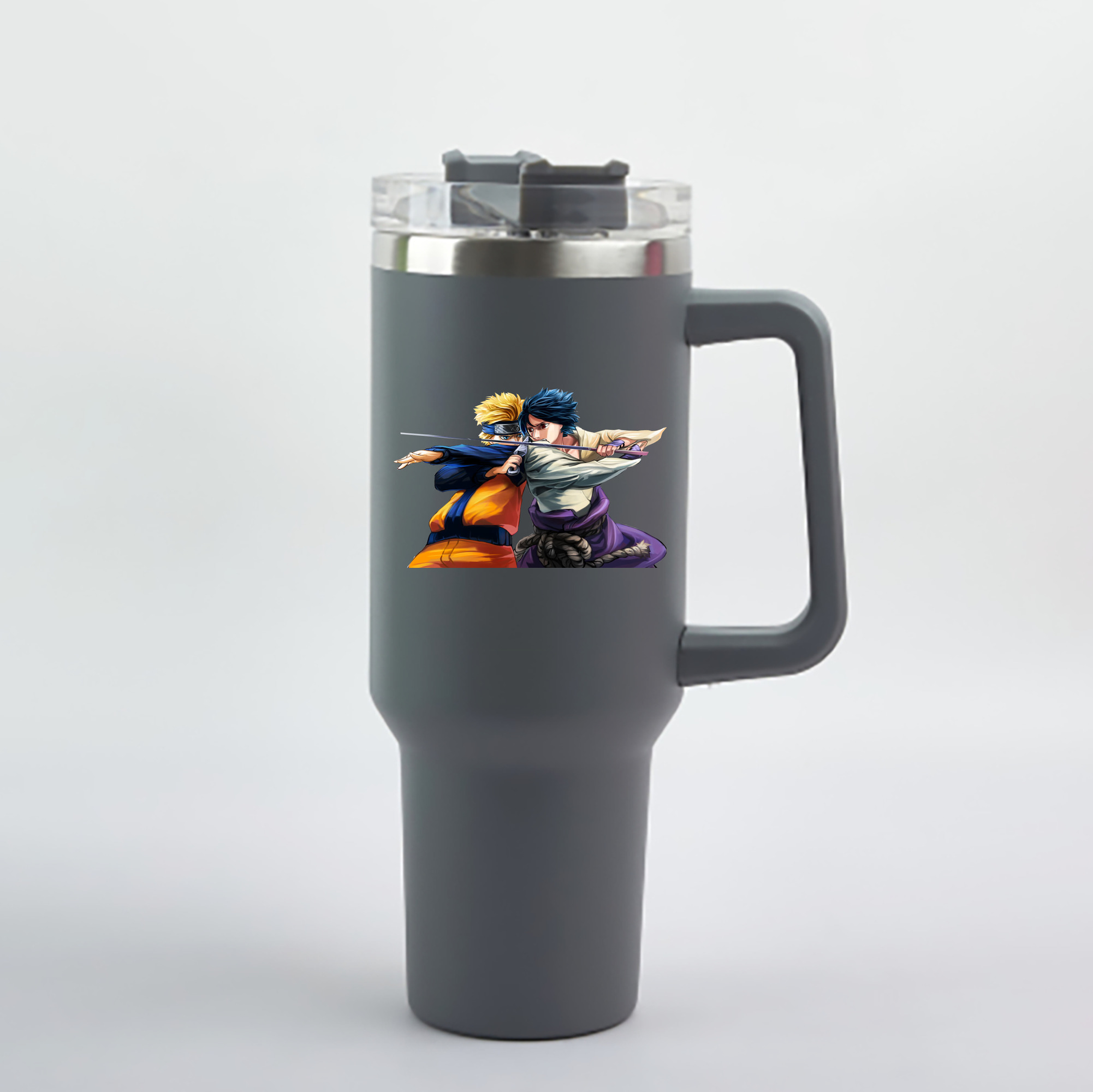 （画像用） NARUTO -ナルト- うずまき ナルト Uzumaki Naruto 1200mL車用タンブラー - クリスタルステッカー（プラスチックストロー付き）