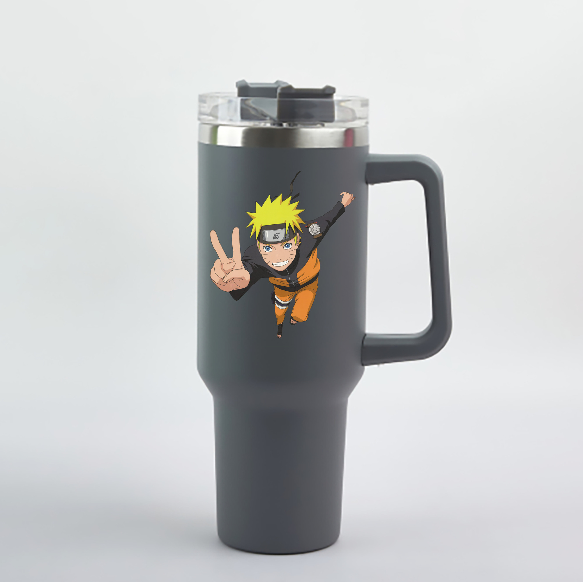 （画像用） NARUTO -ナルト- うずまき ナルト Uzumaki Naruto 1200mL車用タンブラー - クリスタルステッカー（プラスチックストロー付き）