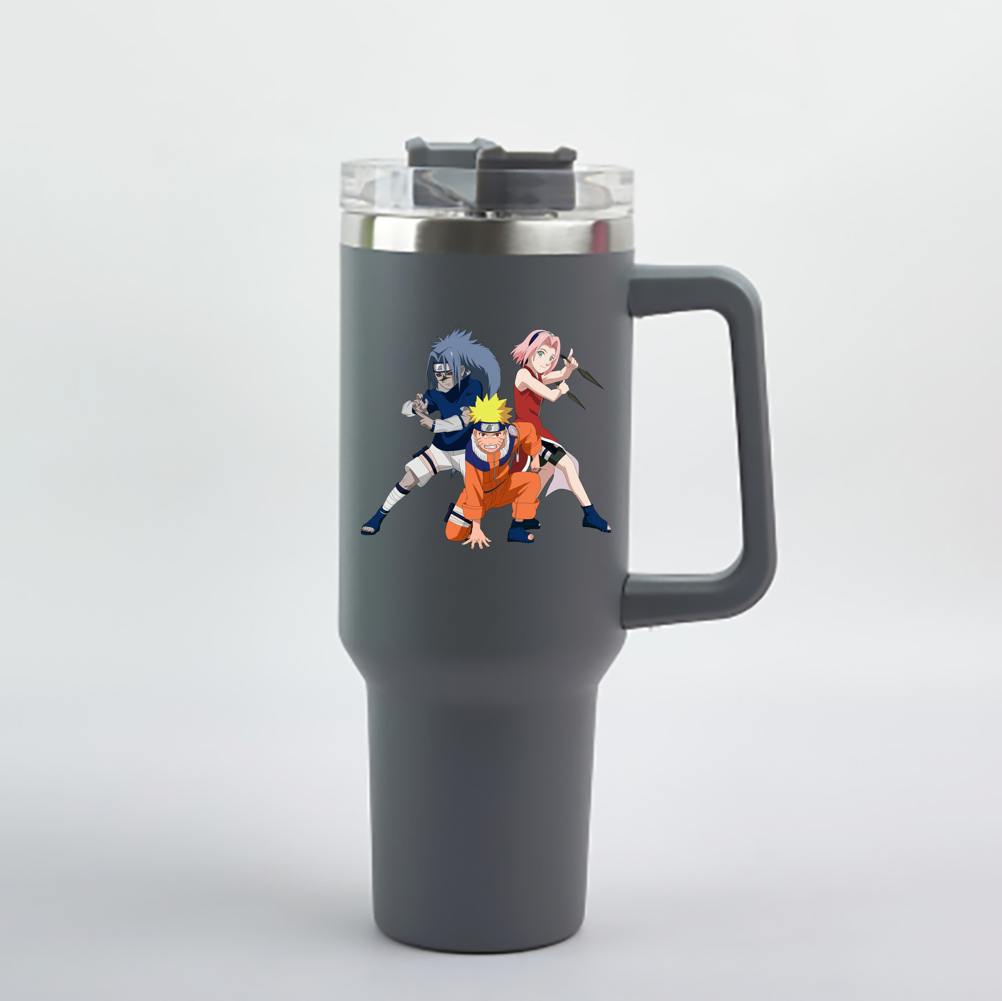 （画像用） NARUTO -ナルト- うずまき ナルト Uzumaki Naruto 1200mL車用タンブラー - クリスタルステッカー（プラスチックストロー付き）