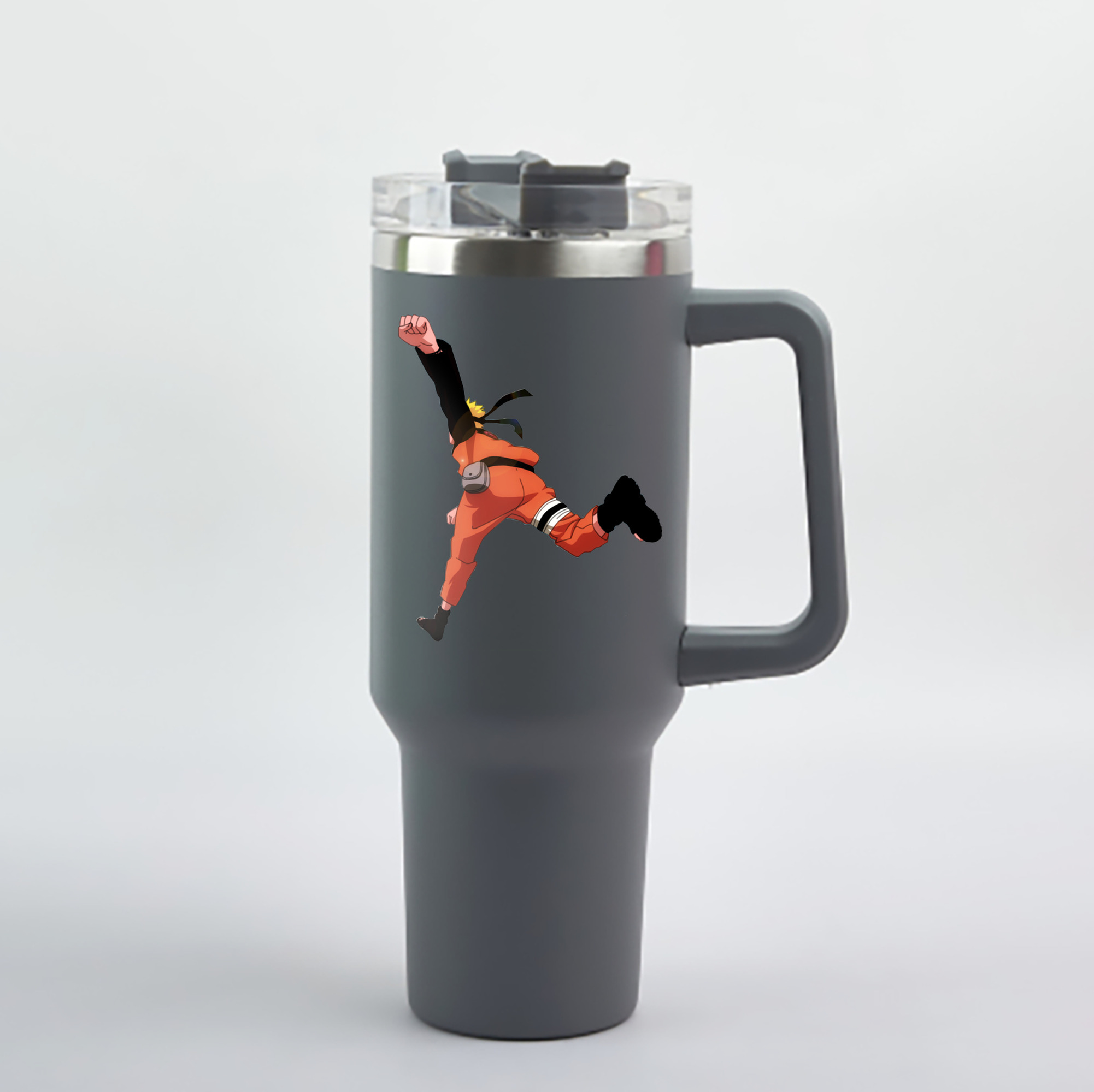 （画像用） NARUTO -ナルト- うずまき ナルト Uzumaki Naruto 1200mL車用タンブラー - クリスタルステッカー（プラスチックストロー付き）