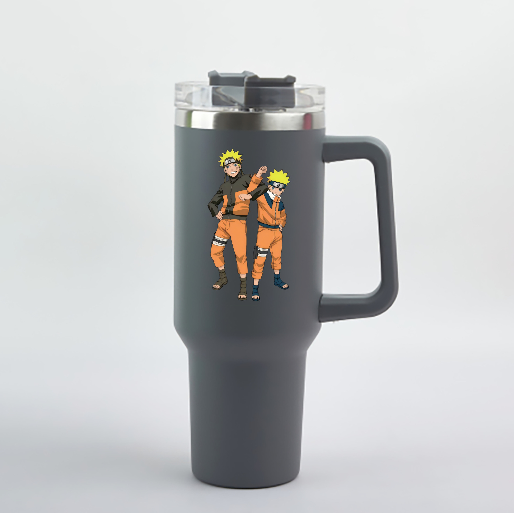 （画像用） NARUTO -ナルト- うずまき ナルト Uzumaki Naruto 1200mL車用タンブラー - クリスタルステッカー（プラスチックストロー付き）