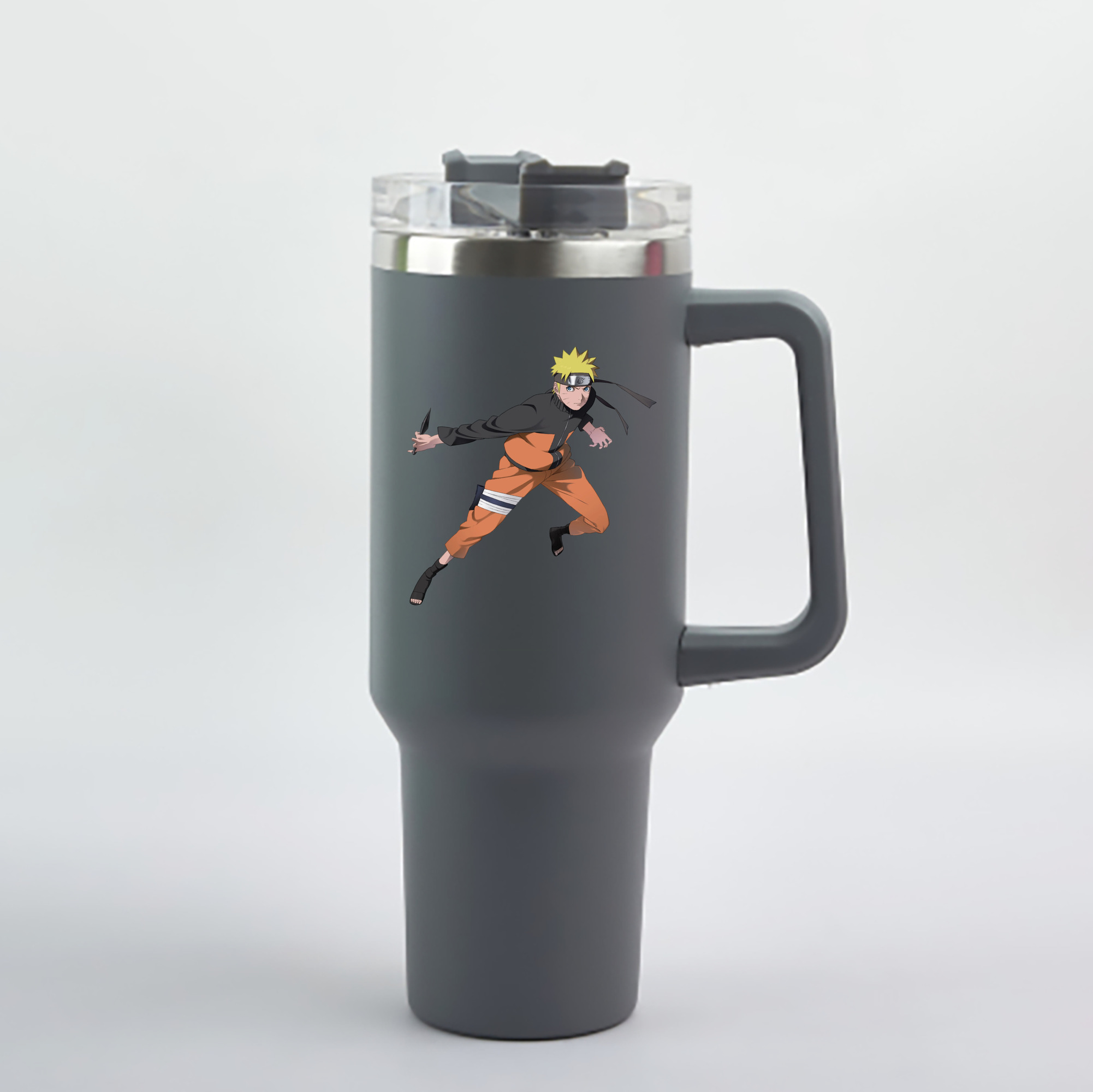 （画像用） NARUTO -ナルト- うずまき ナルト Uzumaki Naruto 1200mL車用タンブラー - クリスタルステッカー（プラスチックストロー付き）