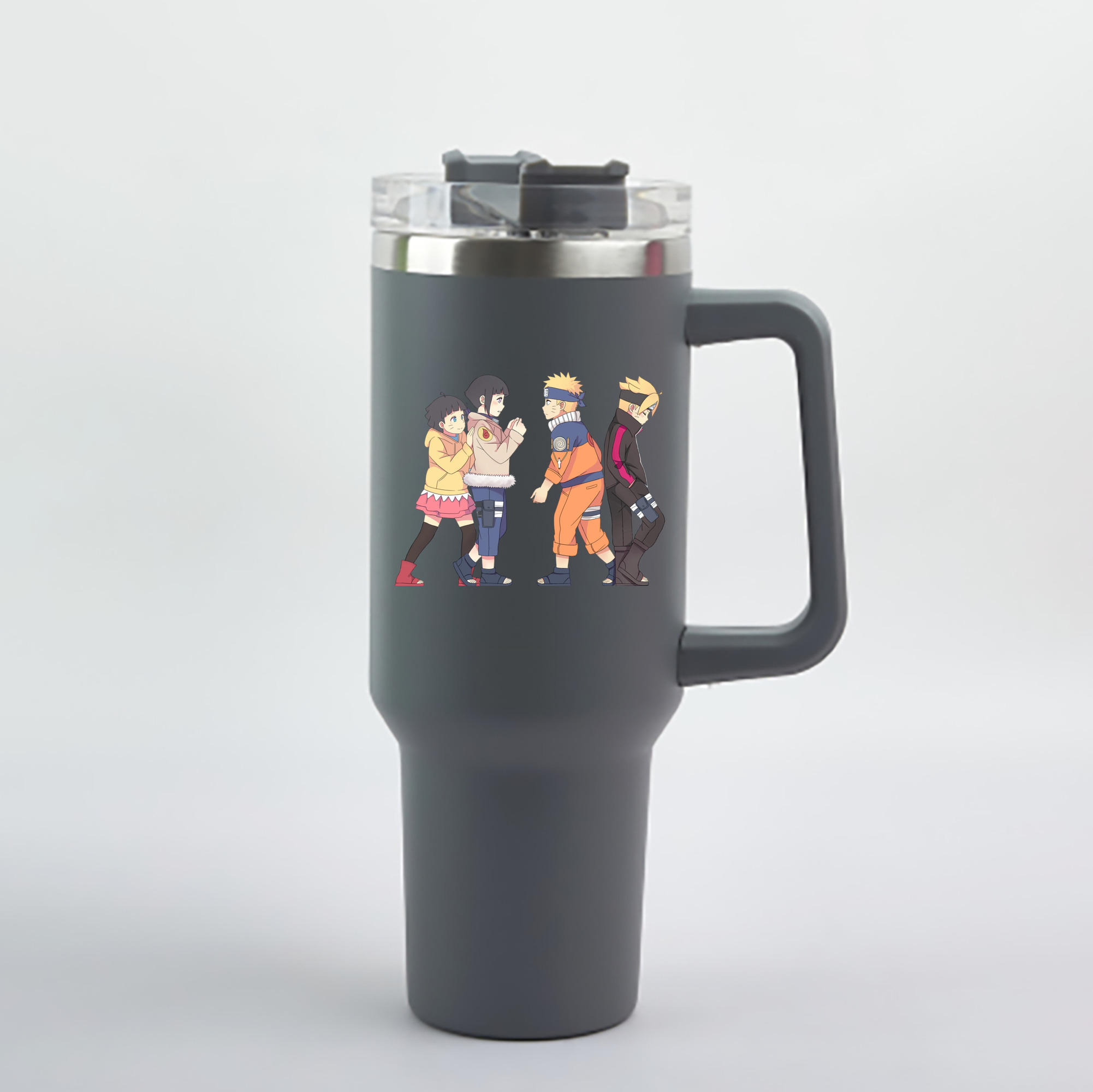 （画像用） NARUTO -ナルト- うずまき ナルト Uzumaki Naruto 1200mL車用タンブラー - クリスタルステッカー（プラスチックストロー付き）