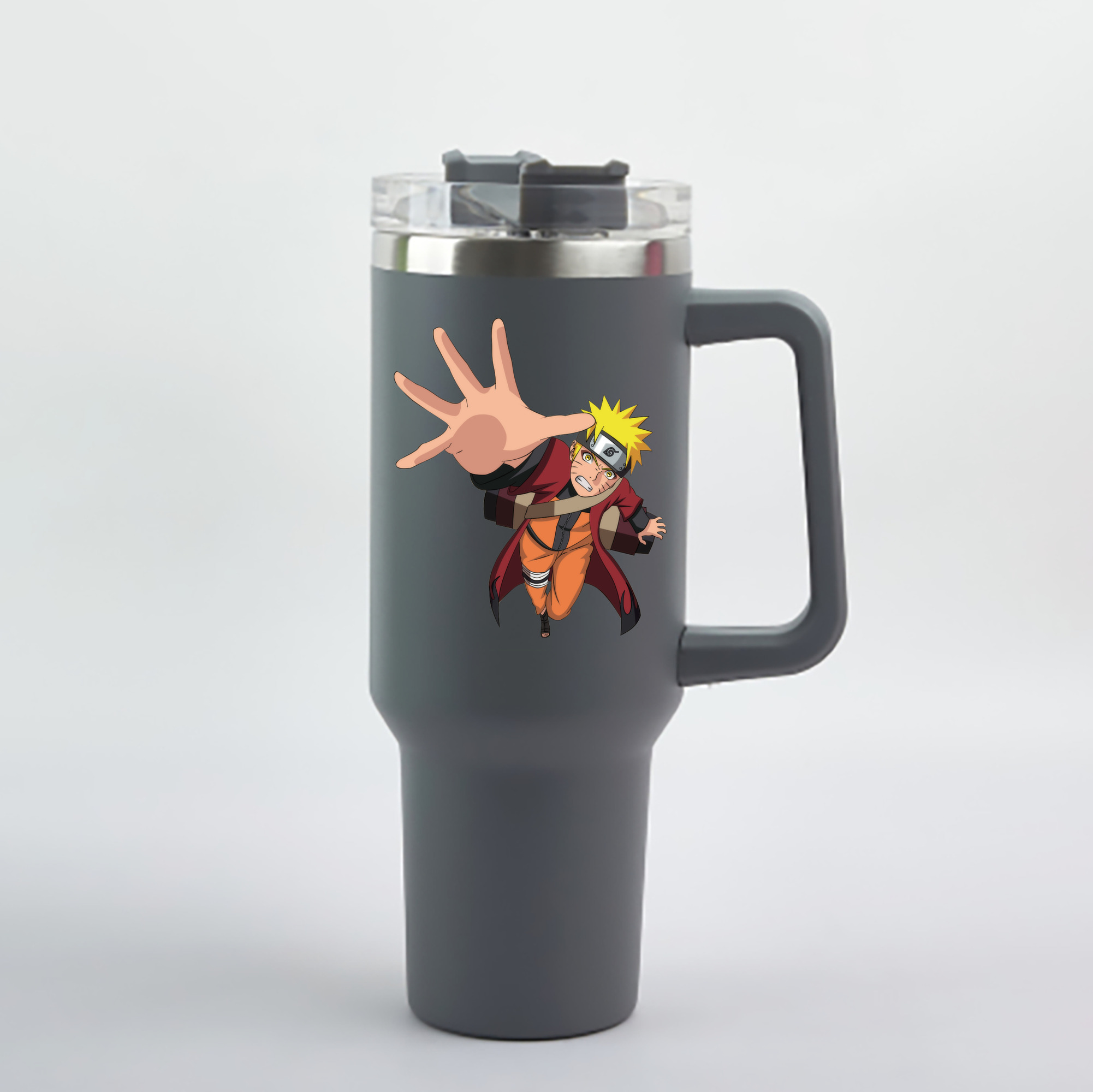 （画像用） NARUTO -ナルト- うずまき ナルト Uzumaki Naruto 1200mL車用タンブラー - クリスタルステッカー（プラスチックストロー付き）