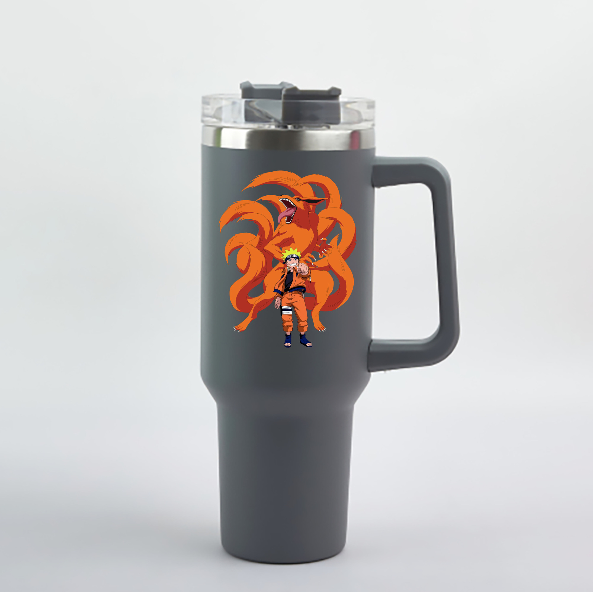 （画像用） NARUTO -ナルト- うずまき ナルト Uzumaki Naruto 1200mL車用タンブラー - クリスタルステッカー（プラスチックストロー付き）