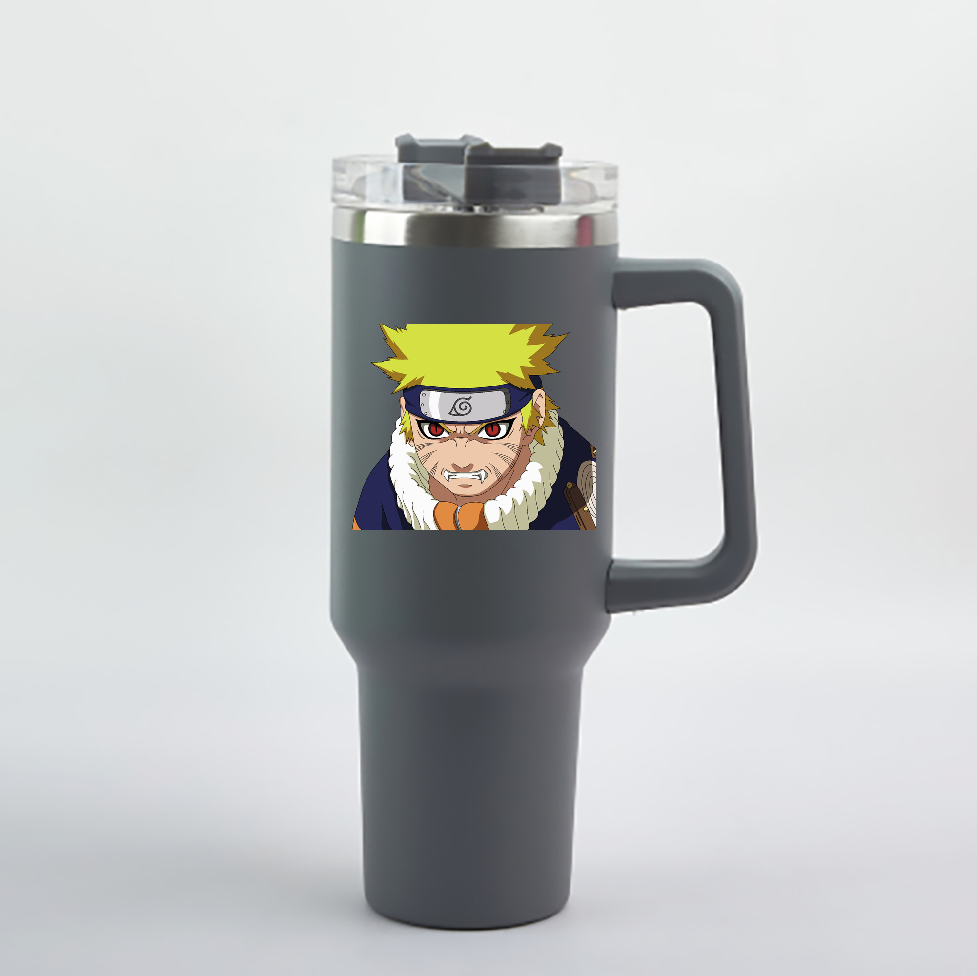 （画像用） NARUTO -ナルト- うずまき ナルト Uzumaki Naruto 1200mL車用タンブラー - クリスタルステッカー（プラスチックストロー付き）