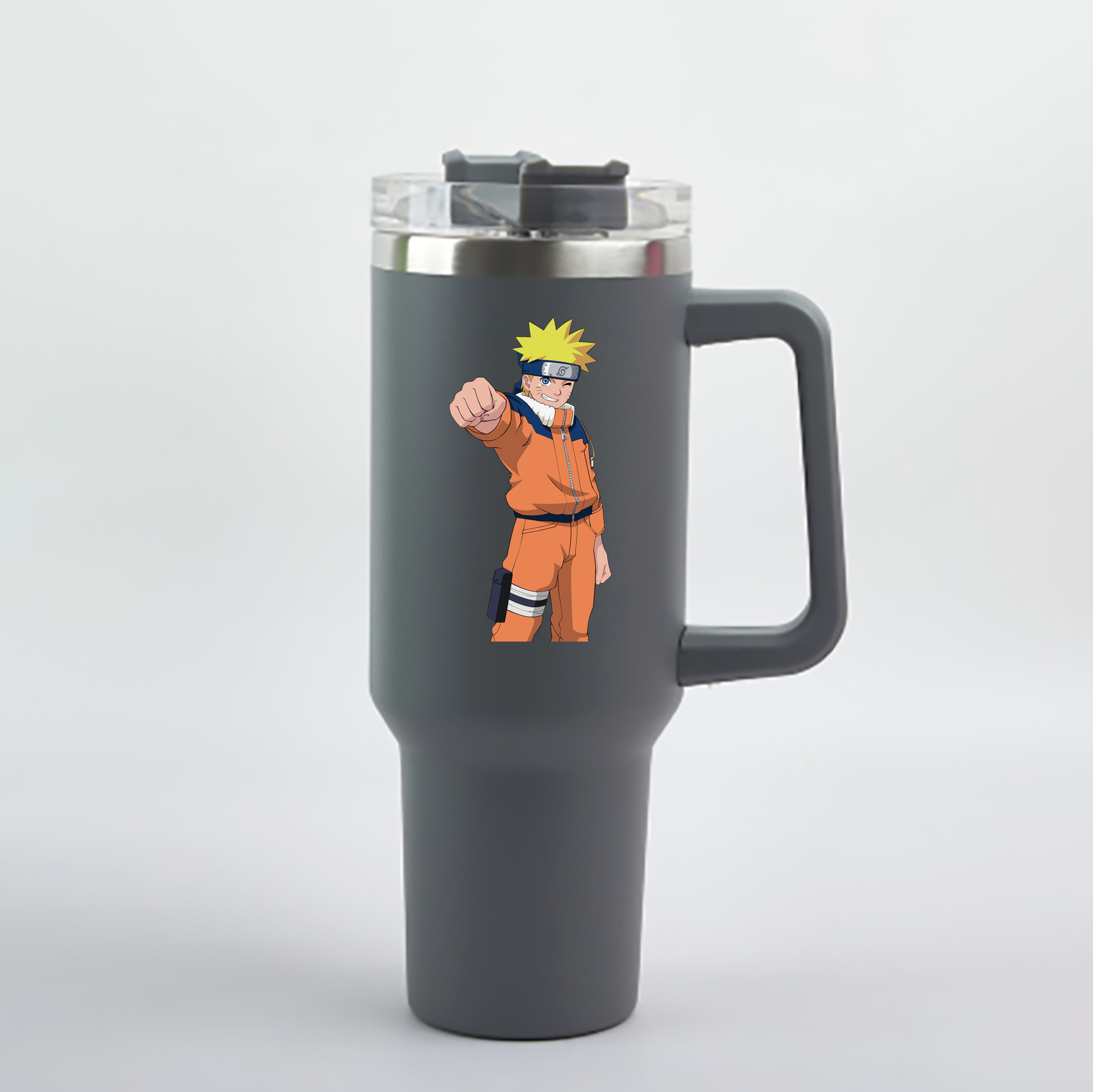 （画像用） NARUTO -ナルト- うずまき ナルト Uzumaki Naruto 1200mL車用タンブラー - クリスタルステッカー（プラスチックストロー付き）