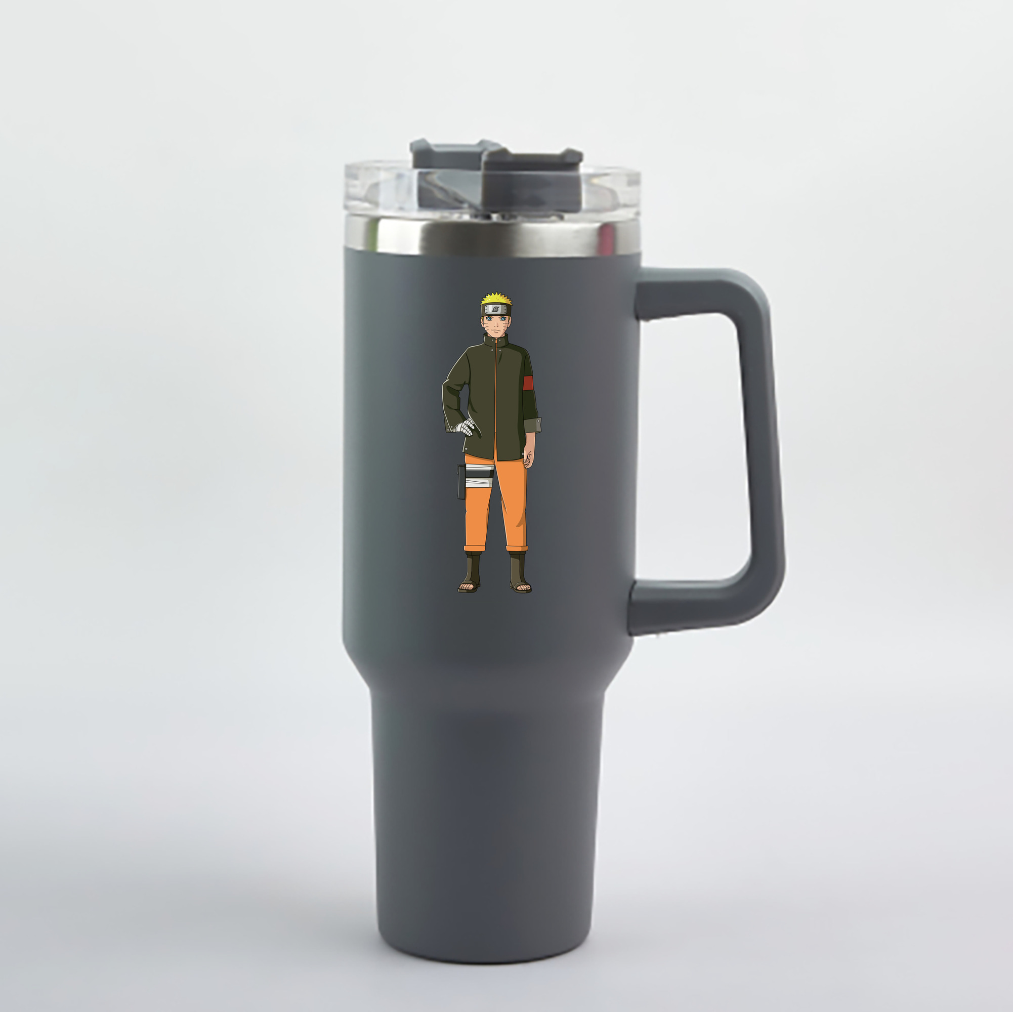 （画像用） NARUTO -ナルト- うずまき ナルト Uzumaki Naruto 1200mL車用タンブラー - クリスタルステッカー（プラスチックストロー付き）