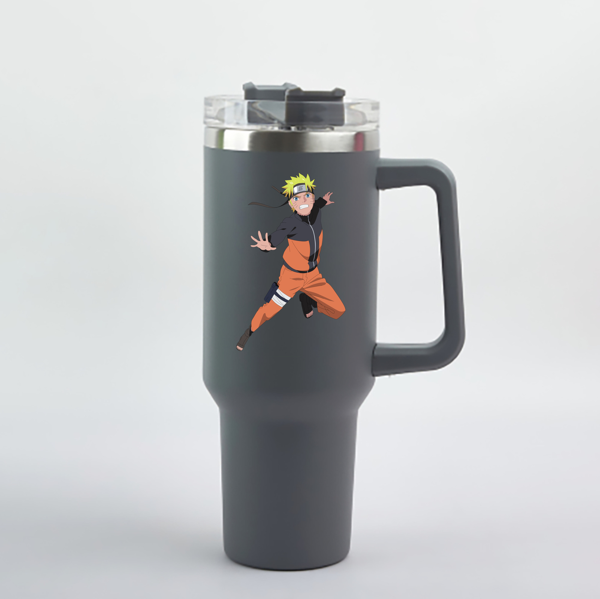 （画像用） NARUTO -ナルト- うずまき ナルト Uzumaki Naruto 1200mL車用タンブラー - クリスタルステッカー（プラスチックストロー付き）