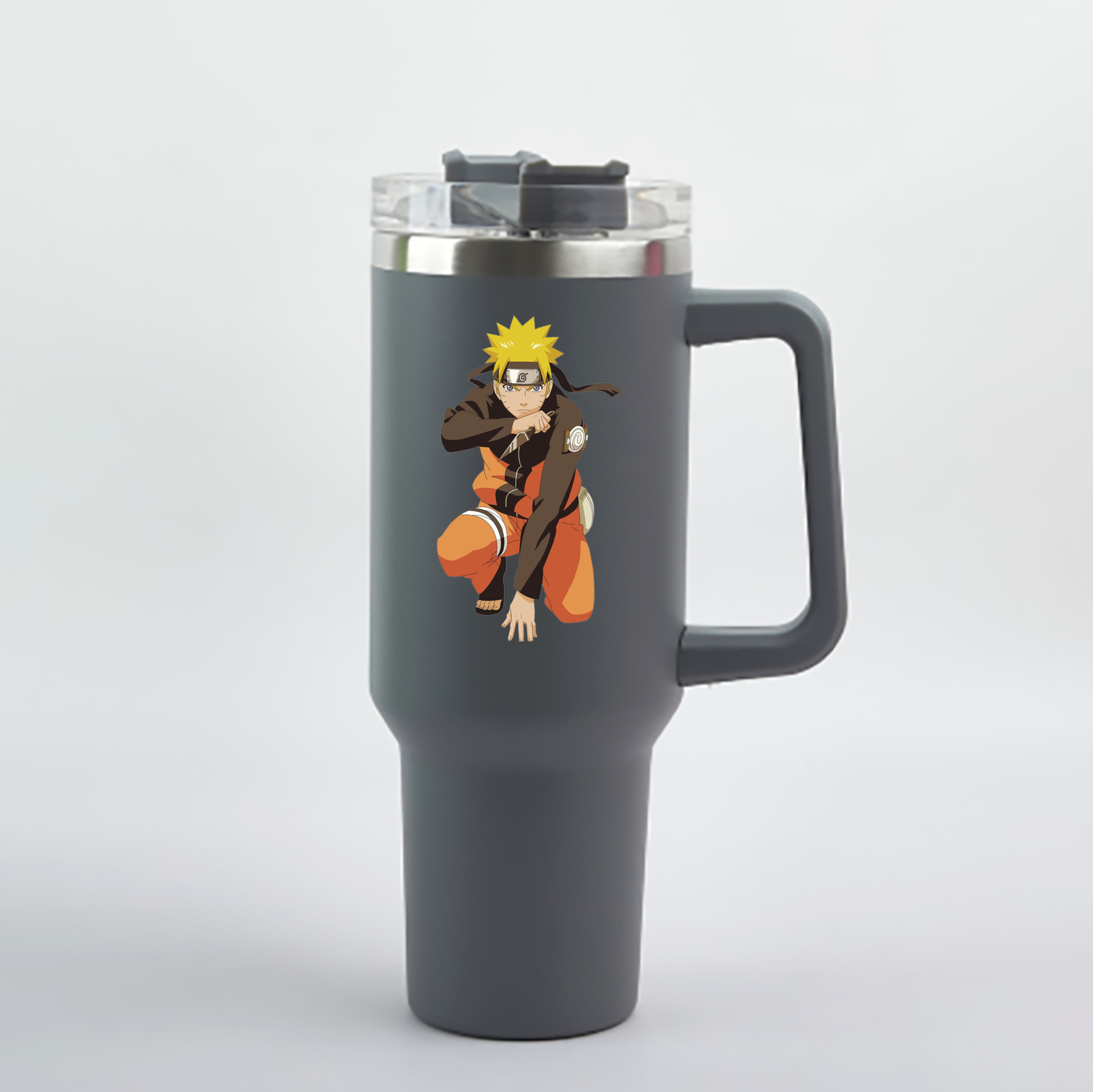 （画像用） NARUTO -ナルト- うずまき ナルト Uzumaki Naruto 1200mL車用タンブラー - クリスタルステッカー（プラスチックストロー付き）