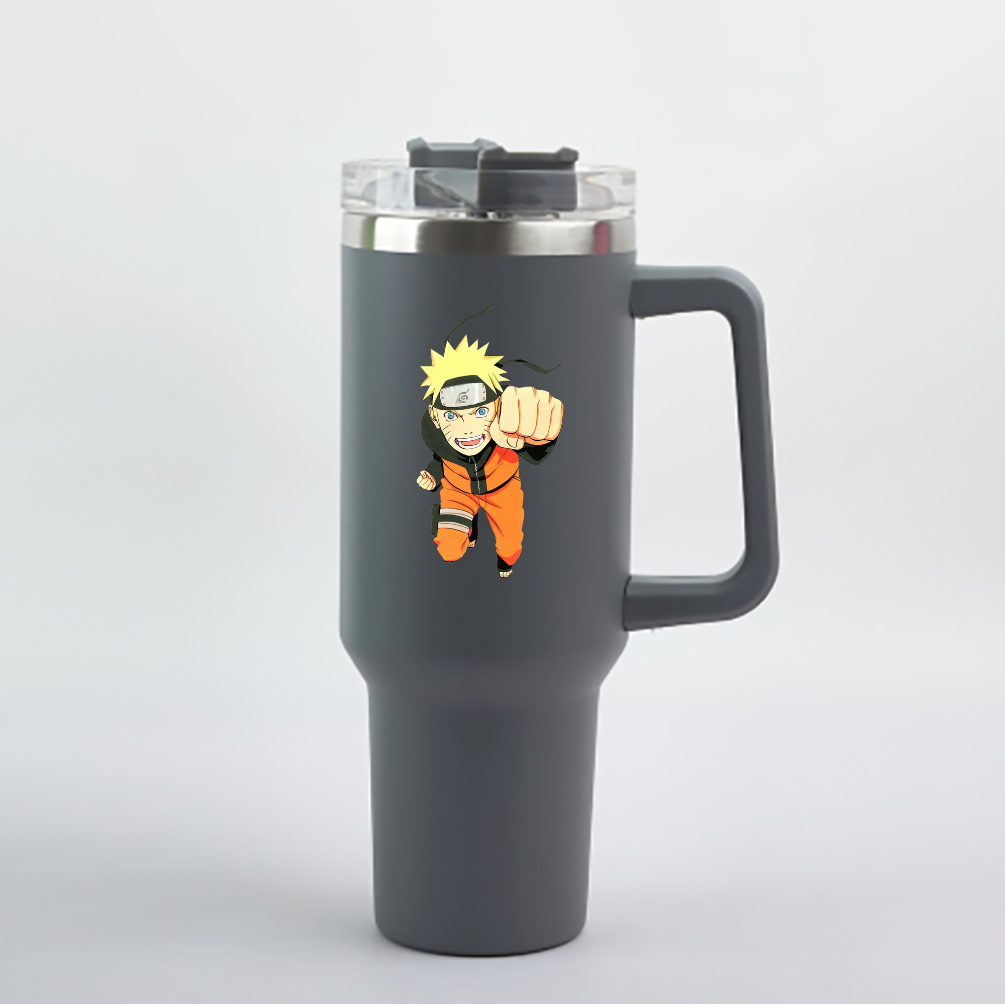 （画像用） NARUTO -ナルト- うずまき ナルト Uzumaki Naruto 1200mL車用タンブラー - クリスタルステッカー（プラスチックストロー付き）
