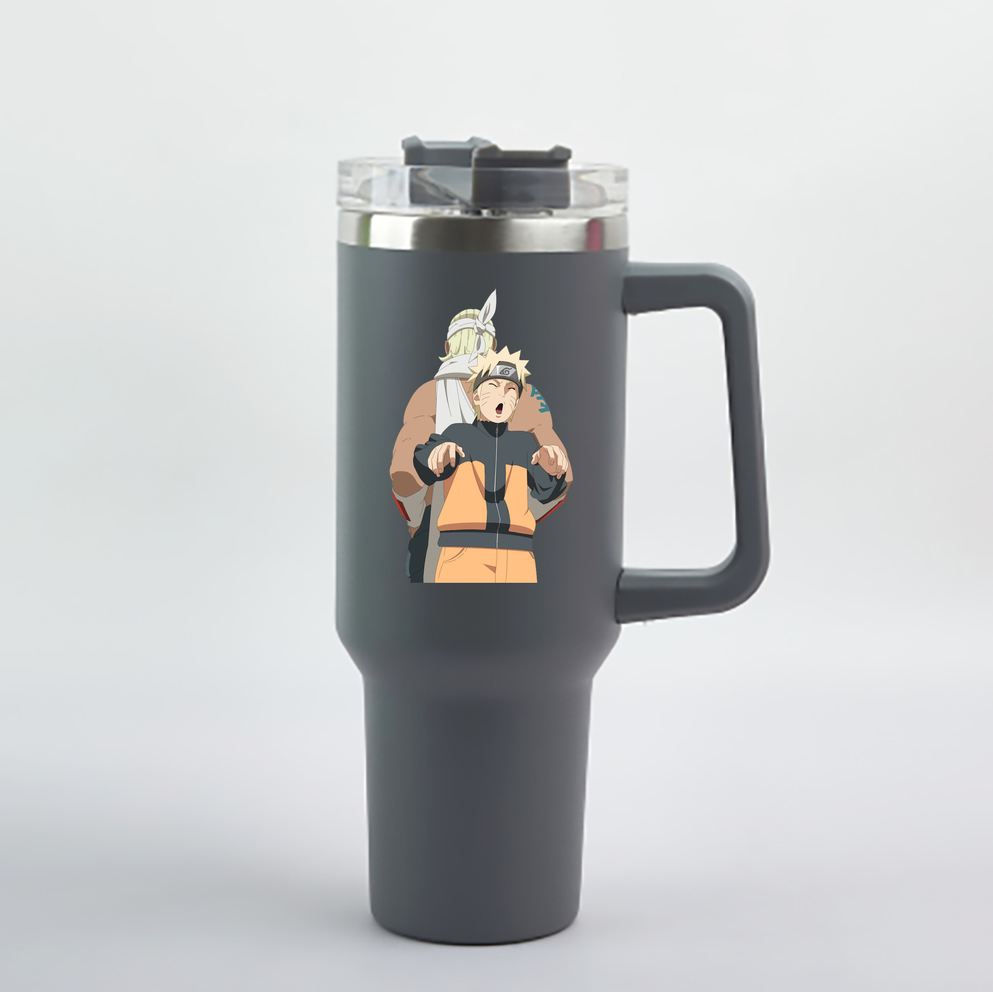 （画像用） NARUTO -ナルト- うずまき ナルト Uzumaki Naruto 1200mL車用タンブラー - クリスタルステッカー（プラスチックストロー付き）