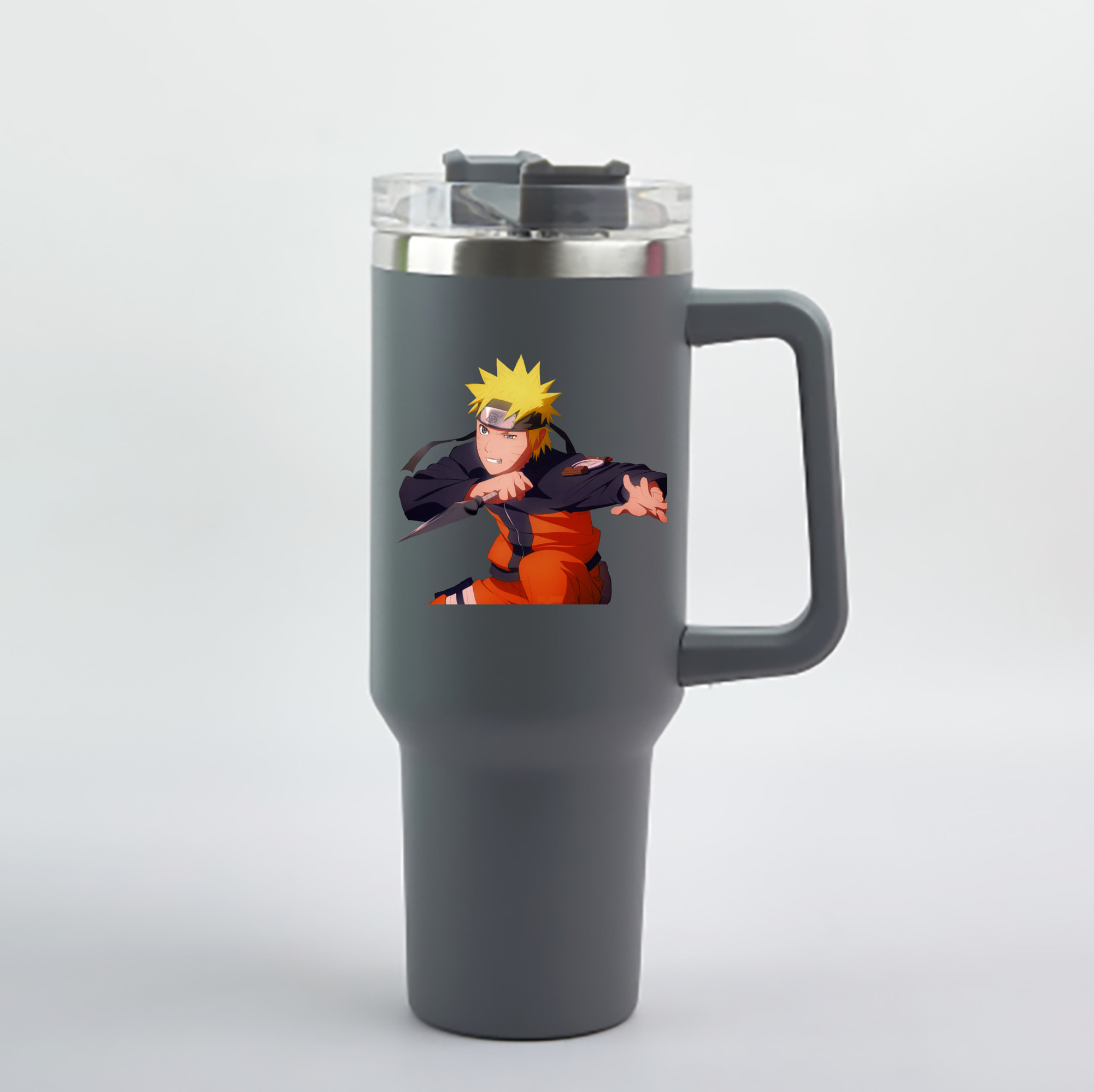 （画像用） NARUTO -ナルト- うずまき ナルト Uzumaki Naruto 1200mL車用タンブラー - クリスタルステッカー（プラスチックストロー付き）