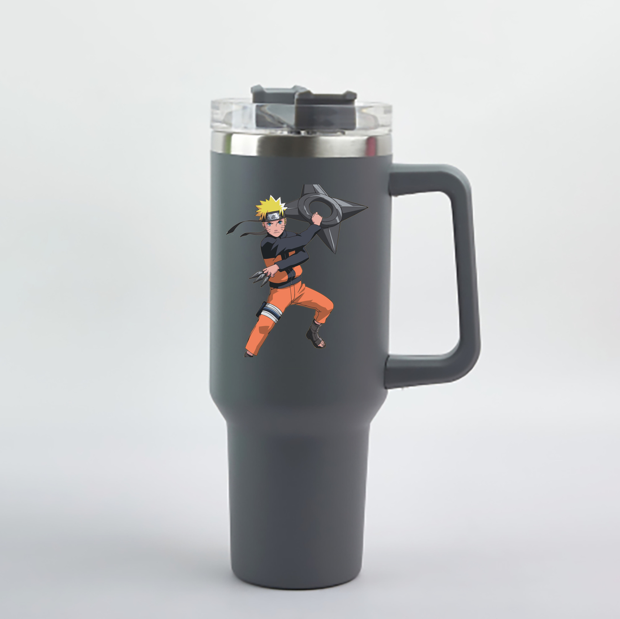 （画像用） NARUTO -ナルト- うずまき ナルト Uzumaki Naruto 1200mL車用タンブラー - クリスタルステッカー（プラスチックストロー付き）