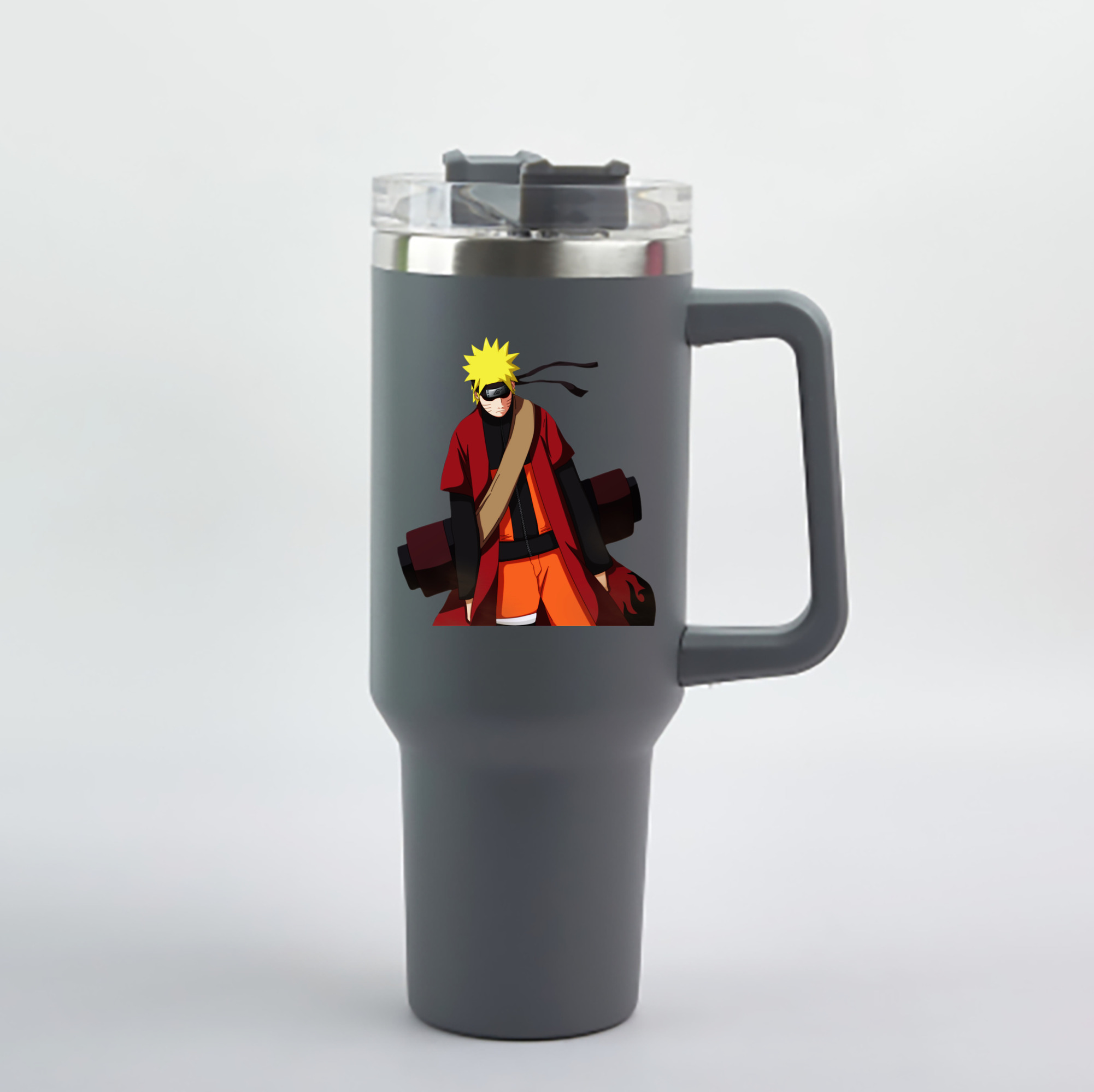 （画像用） NARUTO -ナルト- うずまき ナルト Uzumaki Naruto 1200mL車用タンブラー - クリスタルステッカー（プラスチックストロー付き）